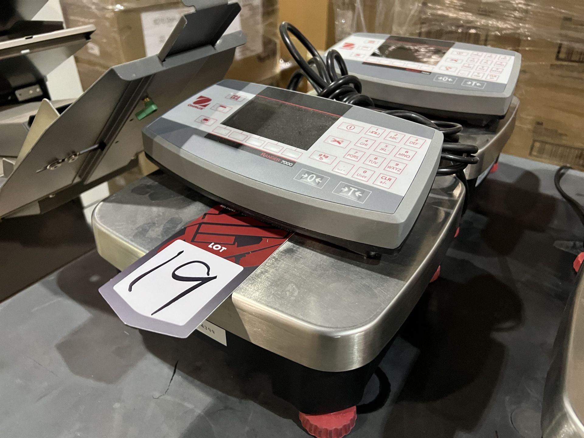 Lot of (2) OHAUS Ranger 7000 Digital Bench Top Scales