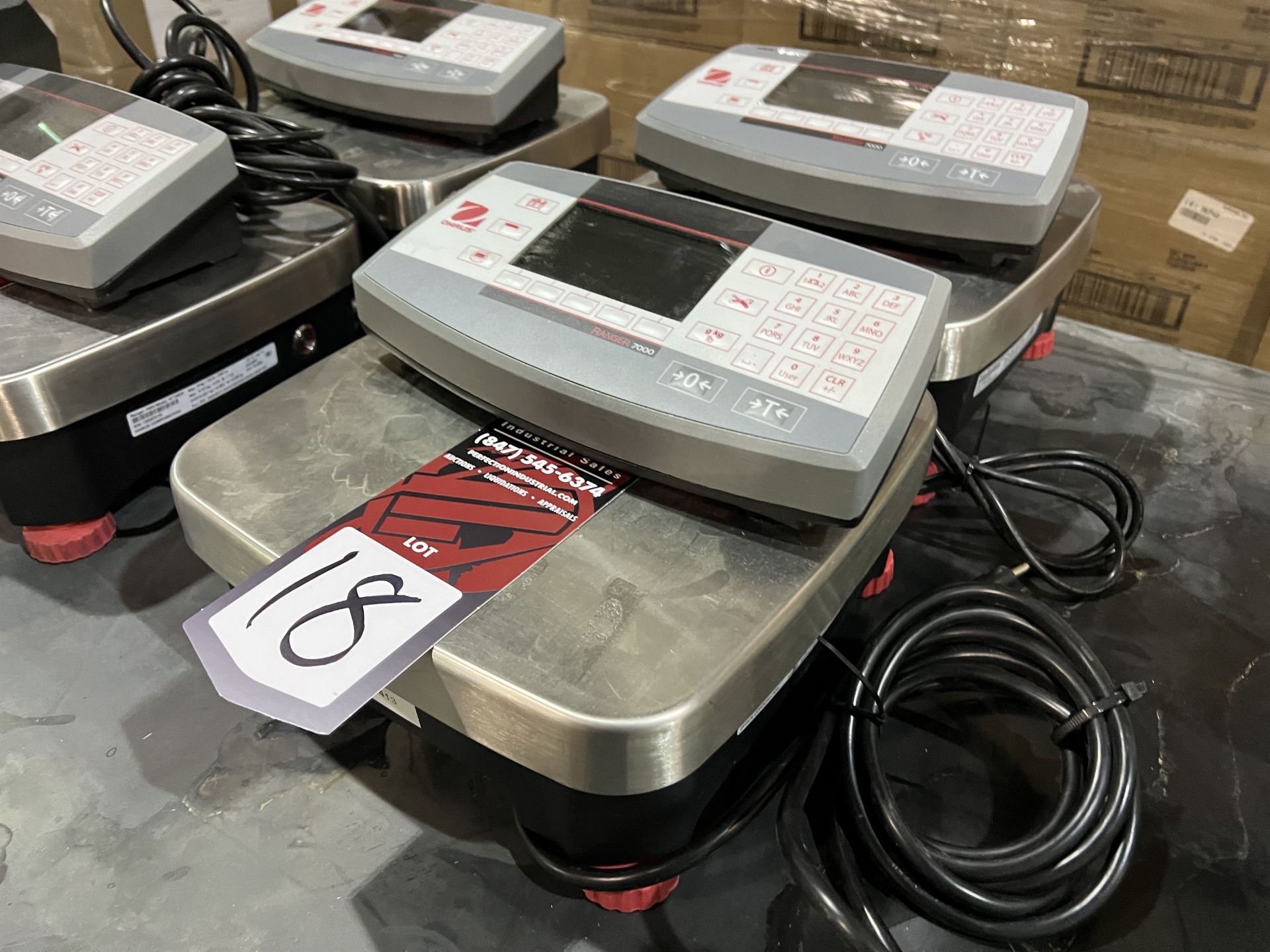 Lot of (2) OHAUS Ranger 7000 Digital Bench Top Scales