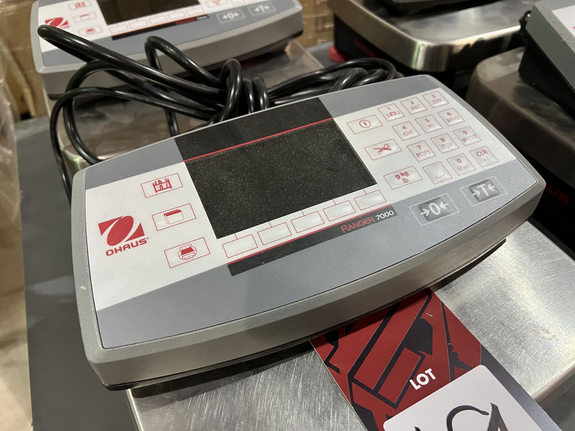 Lot of (2) OHAUS Ranger 7000 Digital Bench Top Scales - Image 3 of 3