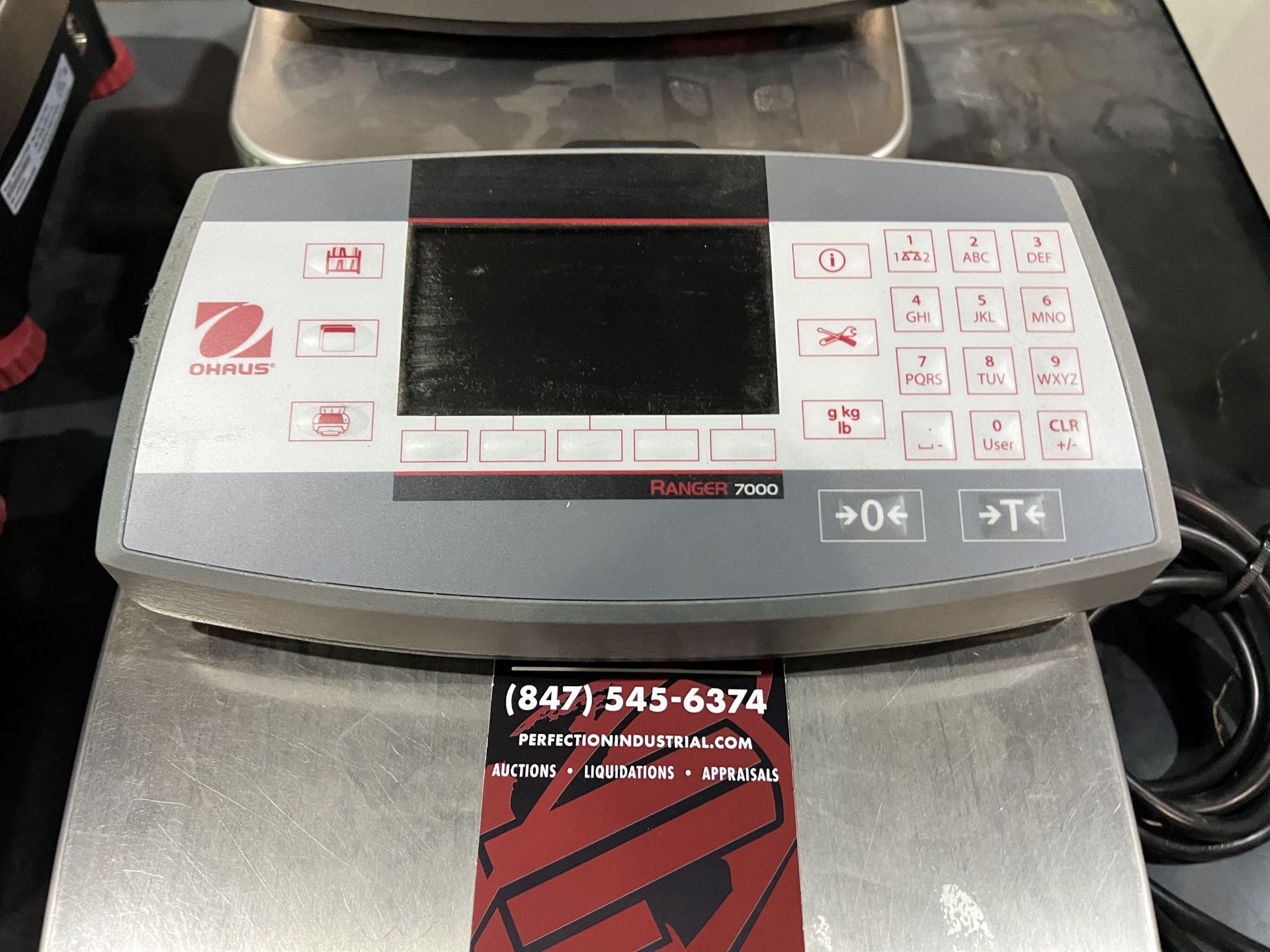 Lot of (2) OHAUS Ranger 7000 Digital Bench Top Scales - Image 3 of 3