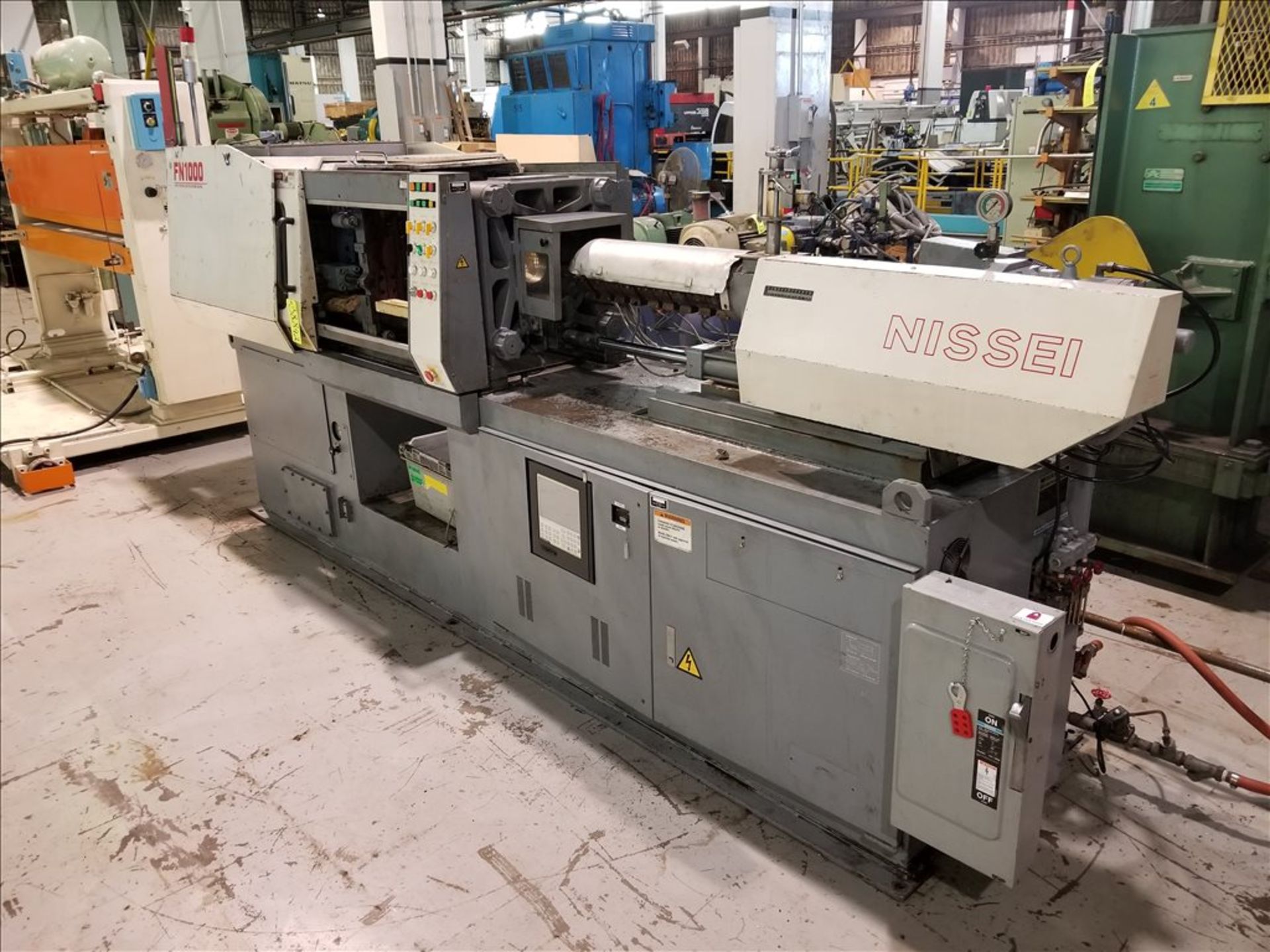 89 Ton NISSEI FN 1000 Injection Molder, s/n S080Q405, w/ N9G Control, 4.3 oz. Shot Size, 21.5" x - Image 2 of 8