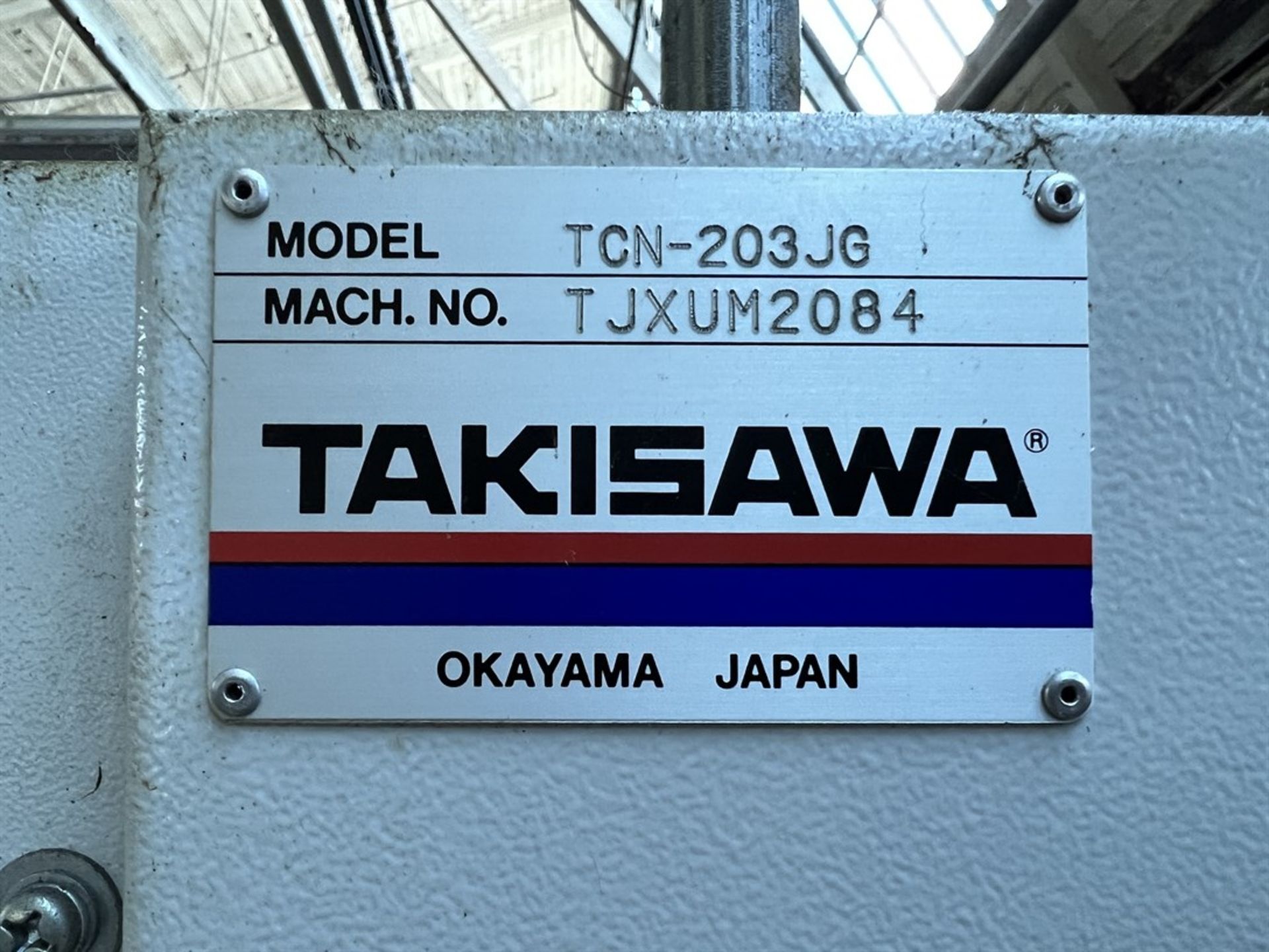 TAKISAWA TCN-203JG Turning Center, s/n TJXUM2084, w/ FANUC Control, Collet Chuck, 12-Position - Image 9 of 9
