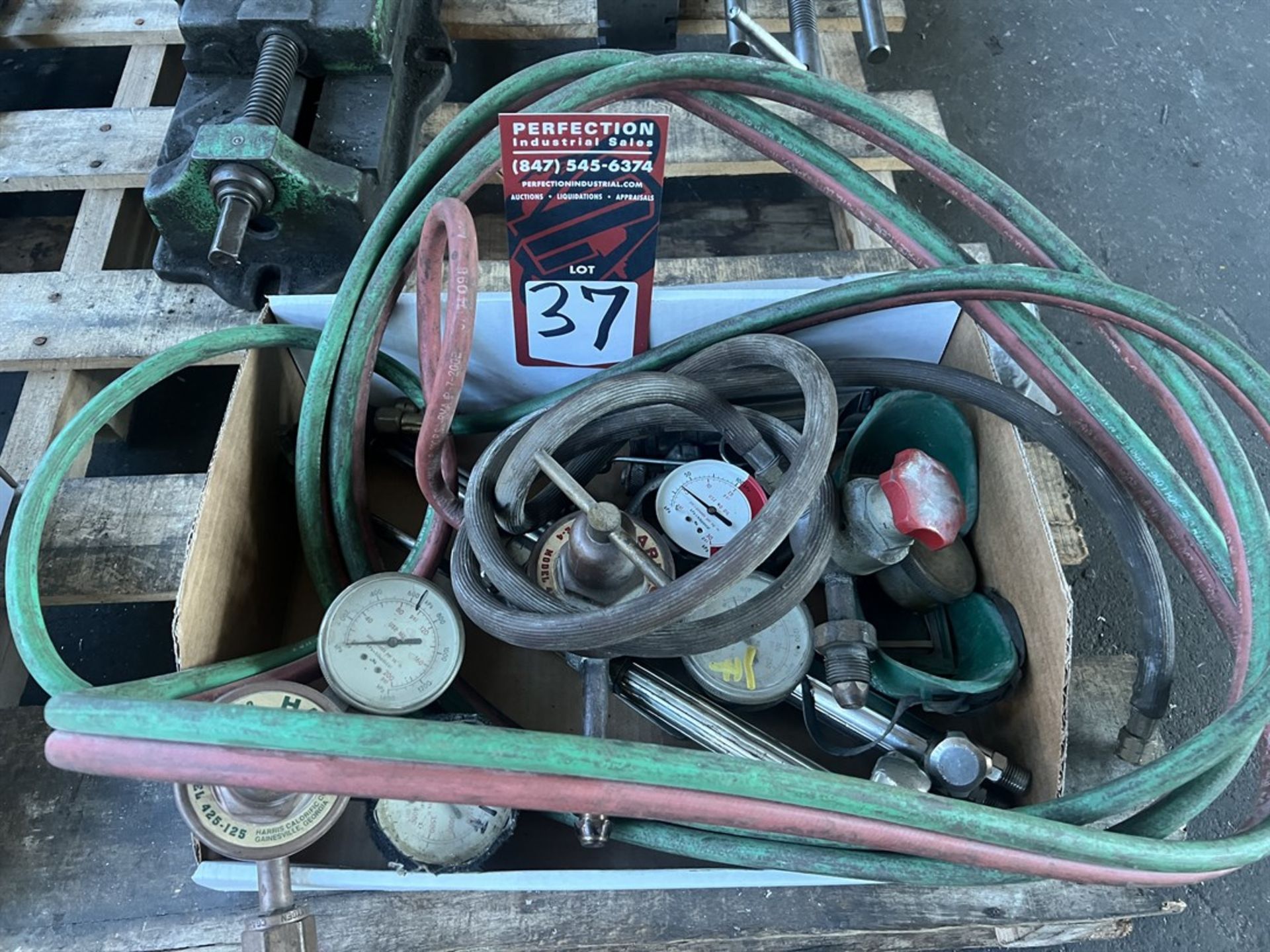 Lot of Torch Hoses, Gauges and Torch