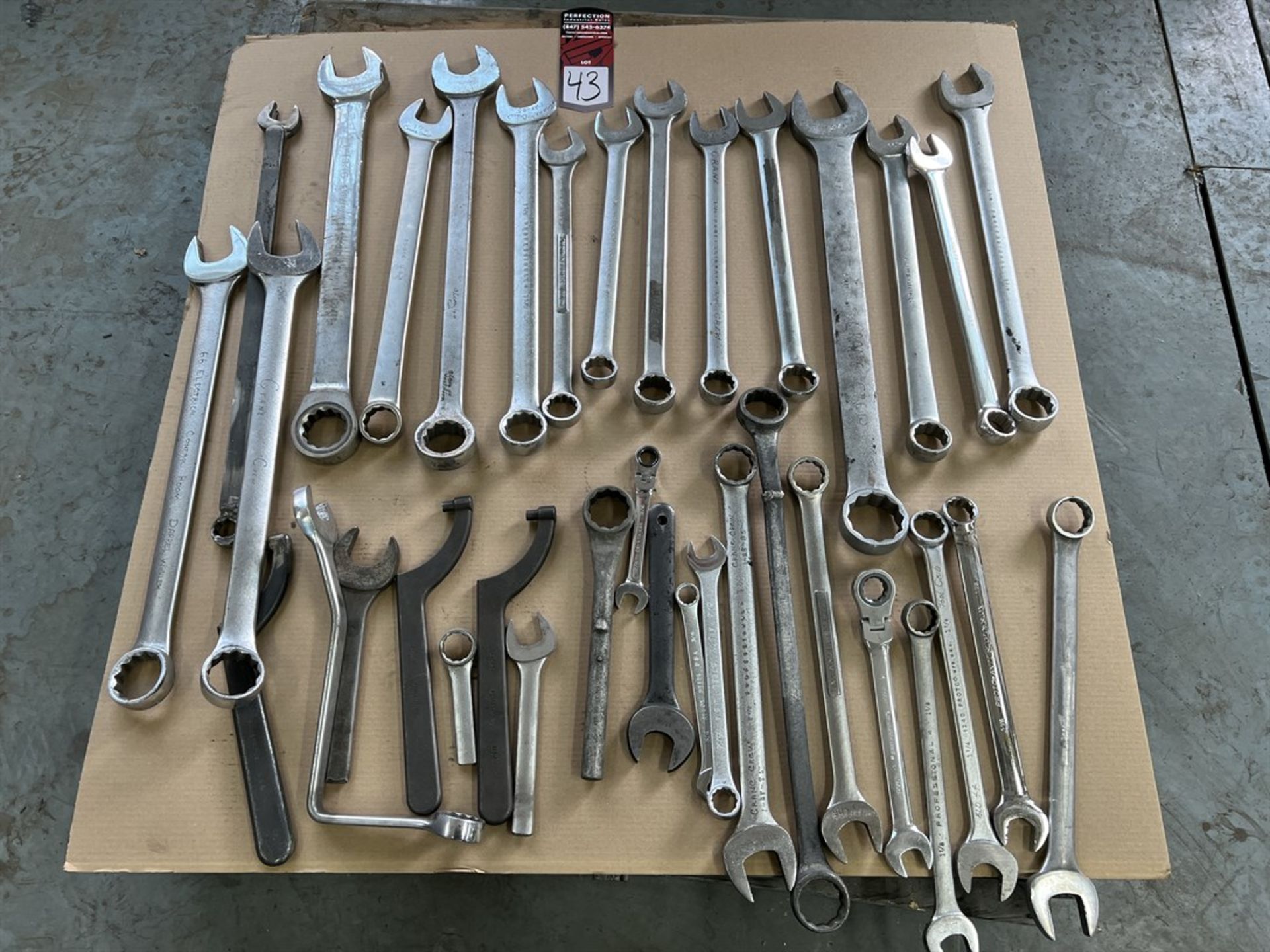 Pallet Comprising Assorted Combination and Spanner Wrenches (Building 44)