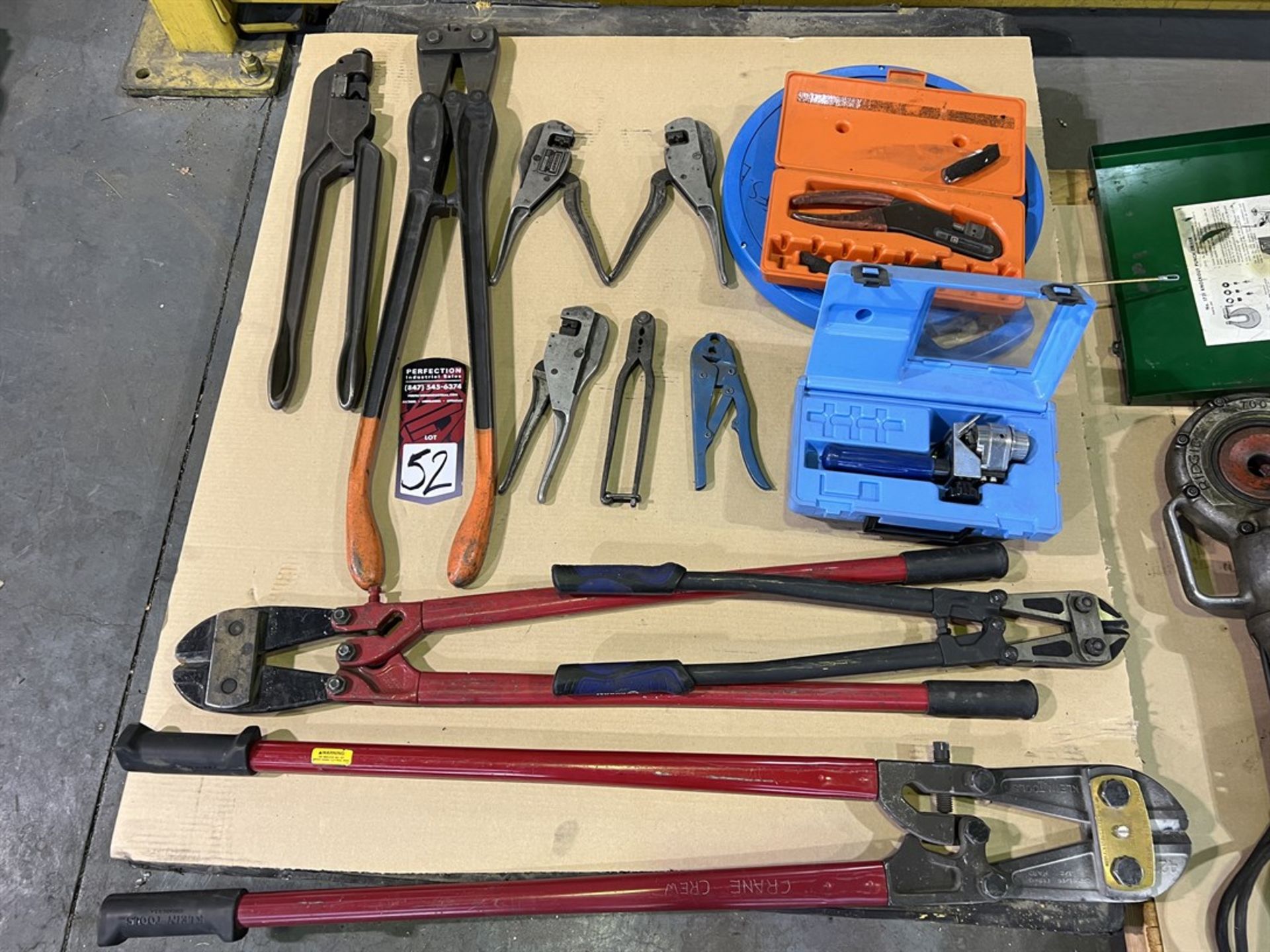 Pallet of Assorted Bolt Cutters and Crimpers w/ Wire Strippers (Building 44)