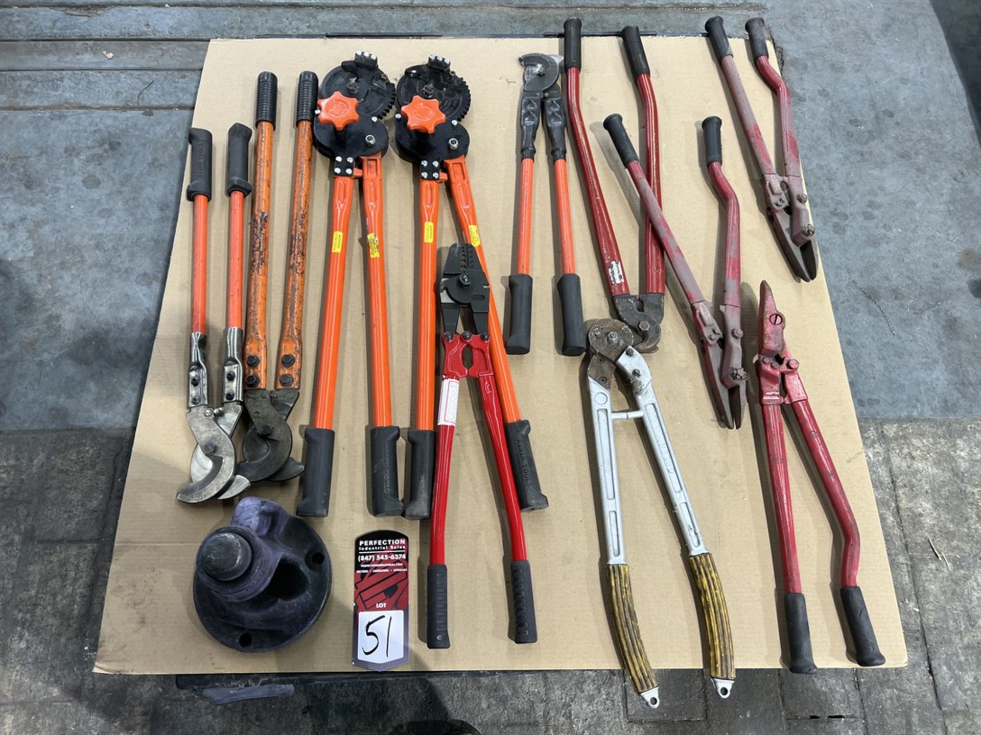 Pallet of Assorted Crimpers, Strap Cutters, and Cable Cutters (Building 44)