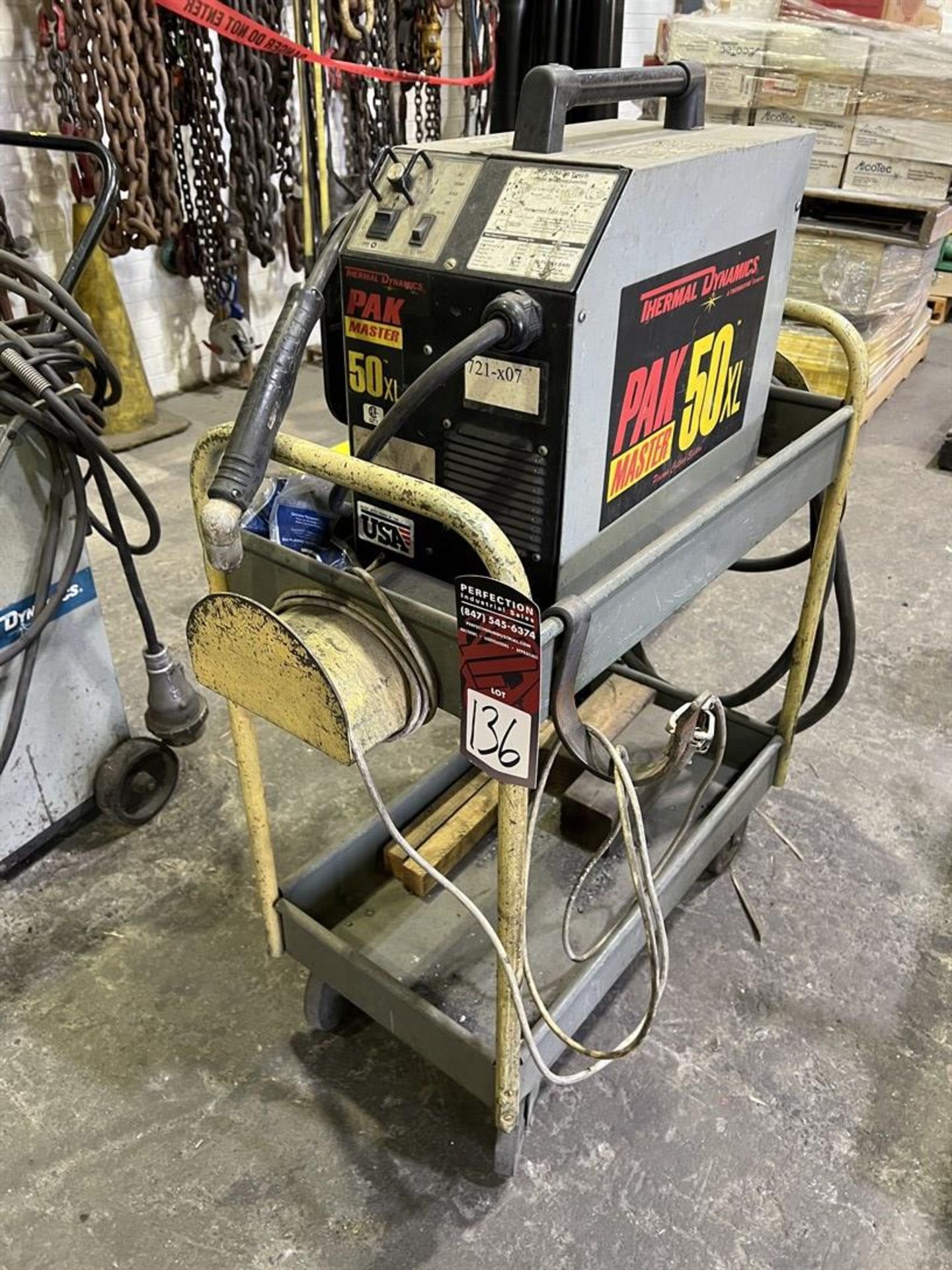 THERMAL DYNAMICS PakMaster 50 XL Plasma Cutter, s/n H91C0201012016 (Building 44)