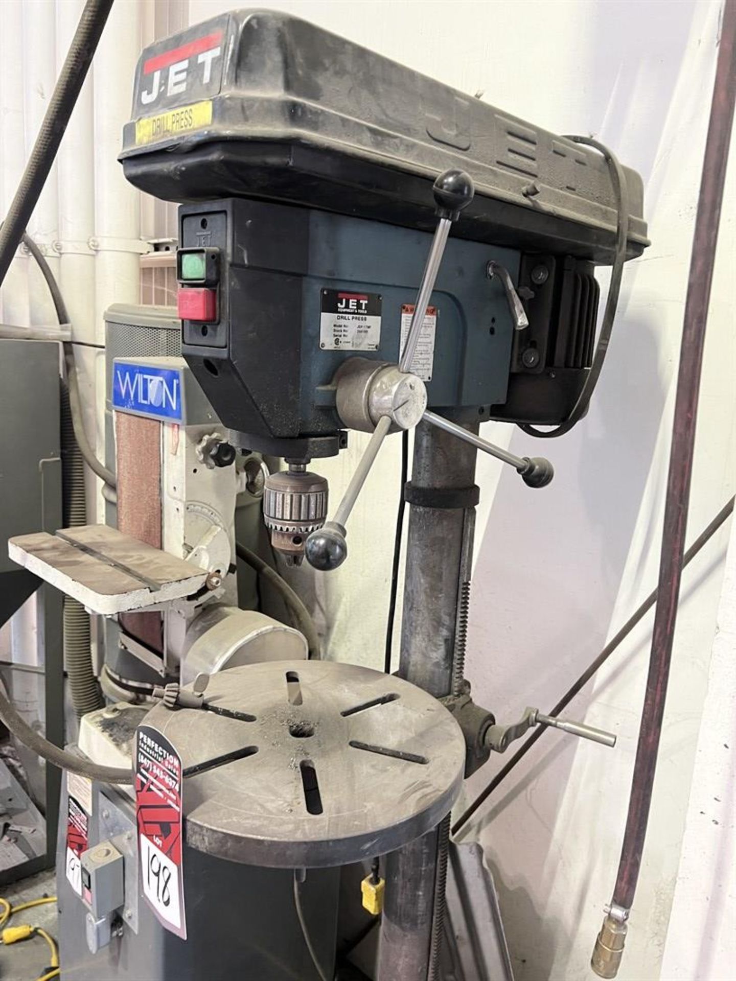 JET JDP-17MF Drill Press, 13.5" Dia Table, 110V (Building 44) - Image 2 of 5