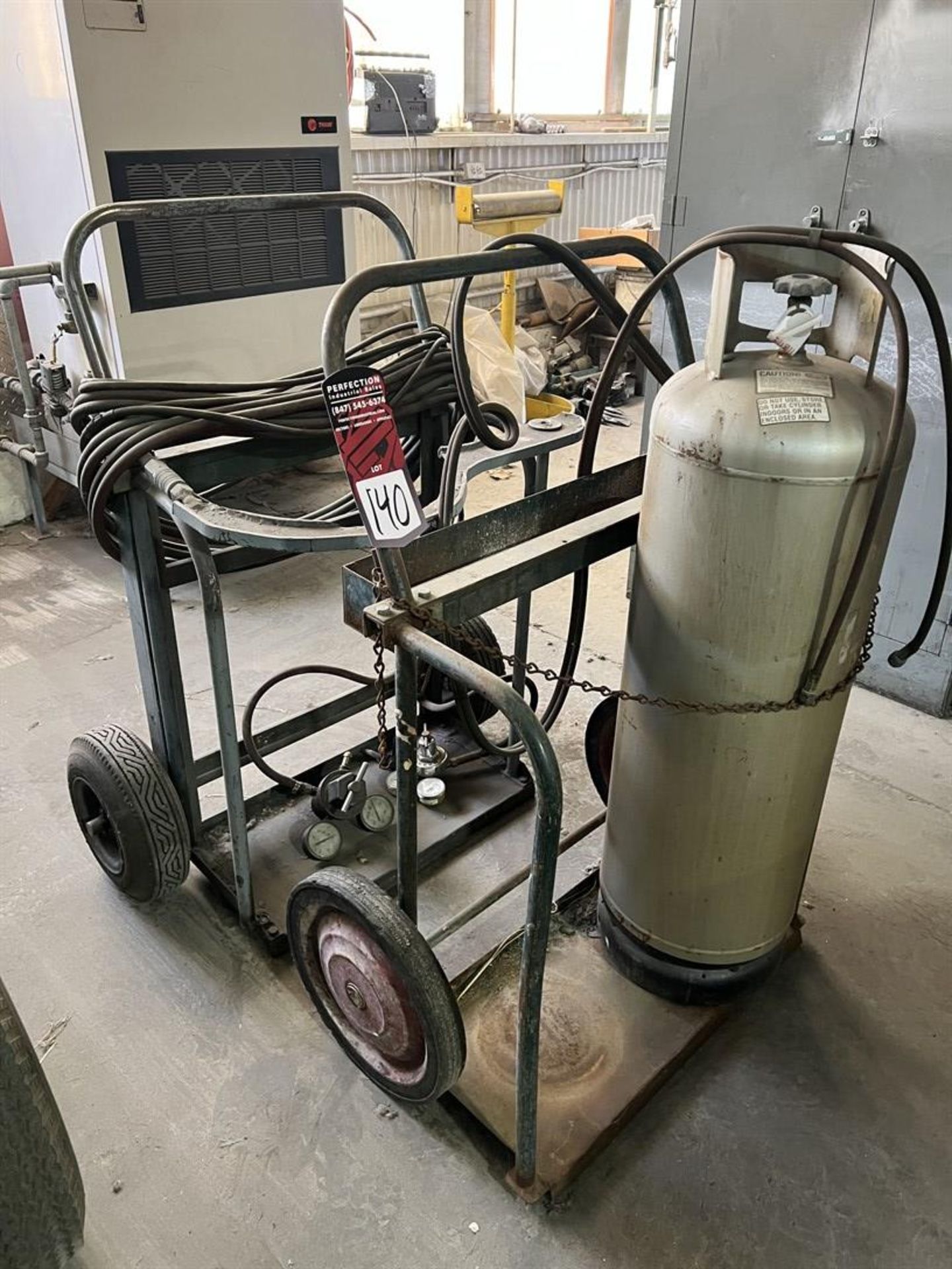 Torch Cart w/ Tank, Regulators, Hoses, and Extra Cart (Building 44)