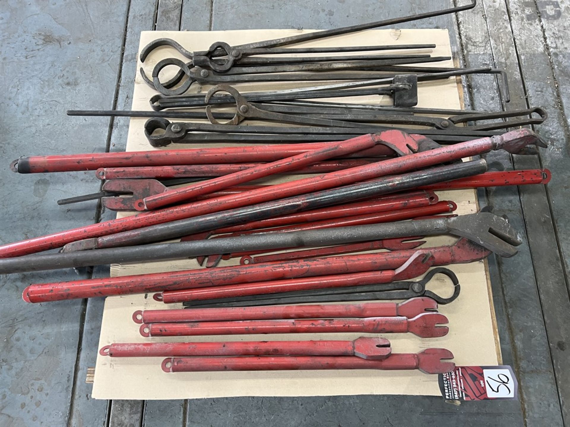 Pallet of Assorted Tongs and Furnace Tools (Building 44)