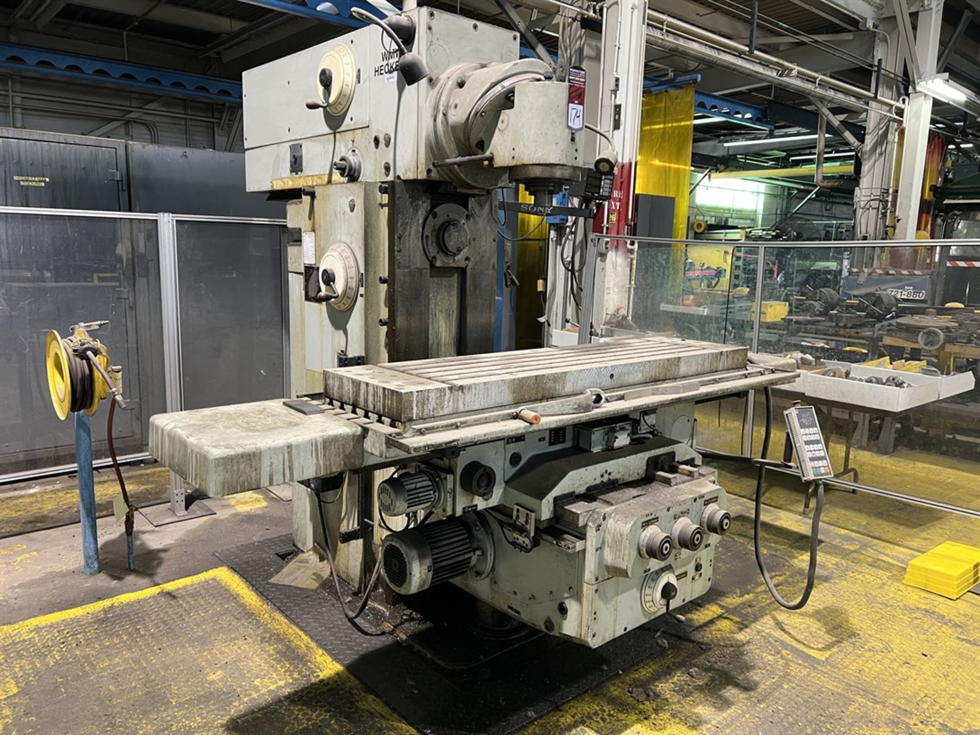 WMW HECKERT FW450X180 APUG Milling Machine, s/n 3347198/04, 15.5” x 49” Table, 45-2440 RPM, Sony - Image 3 of 10