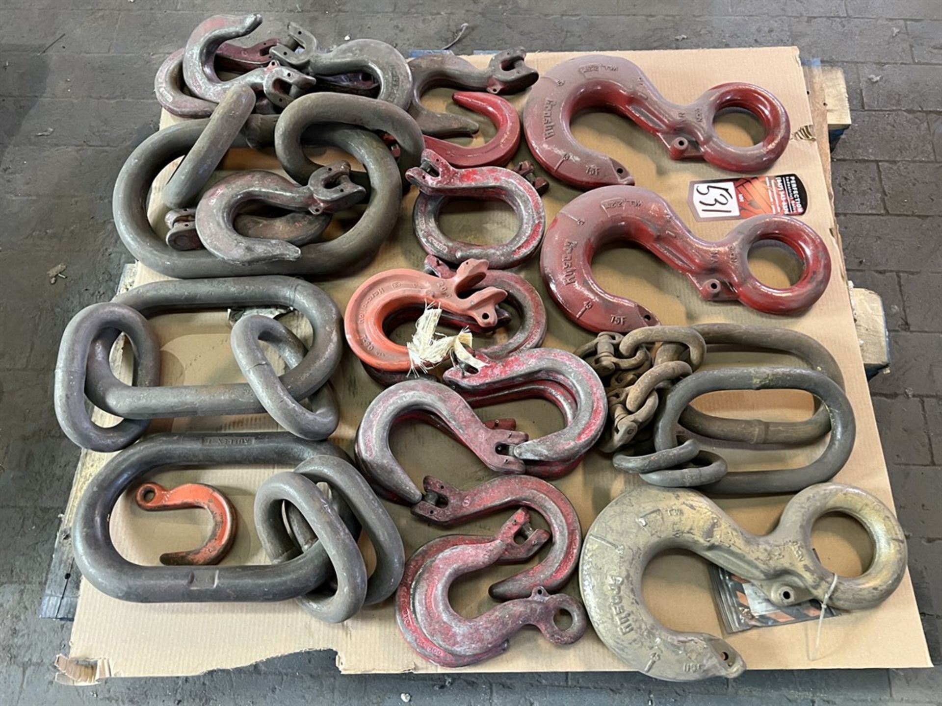 Pallet of Lifting Hooks and Rings (Building 44)