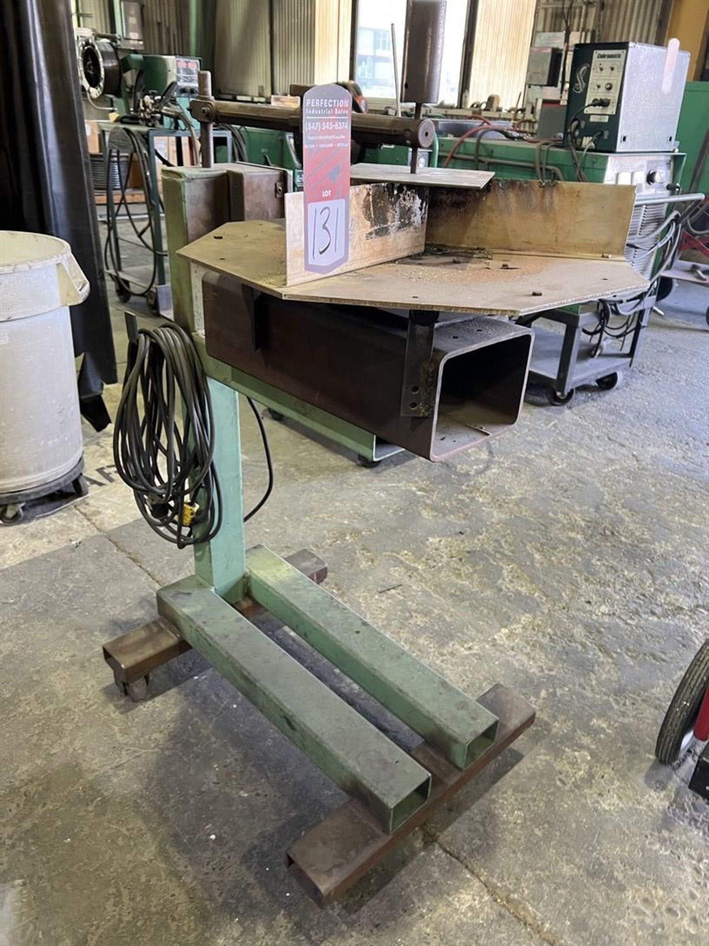 Shop Made Rotary Plasma Cutter, 24" Table, Speed Control (Building 44) - Image 2 of 3