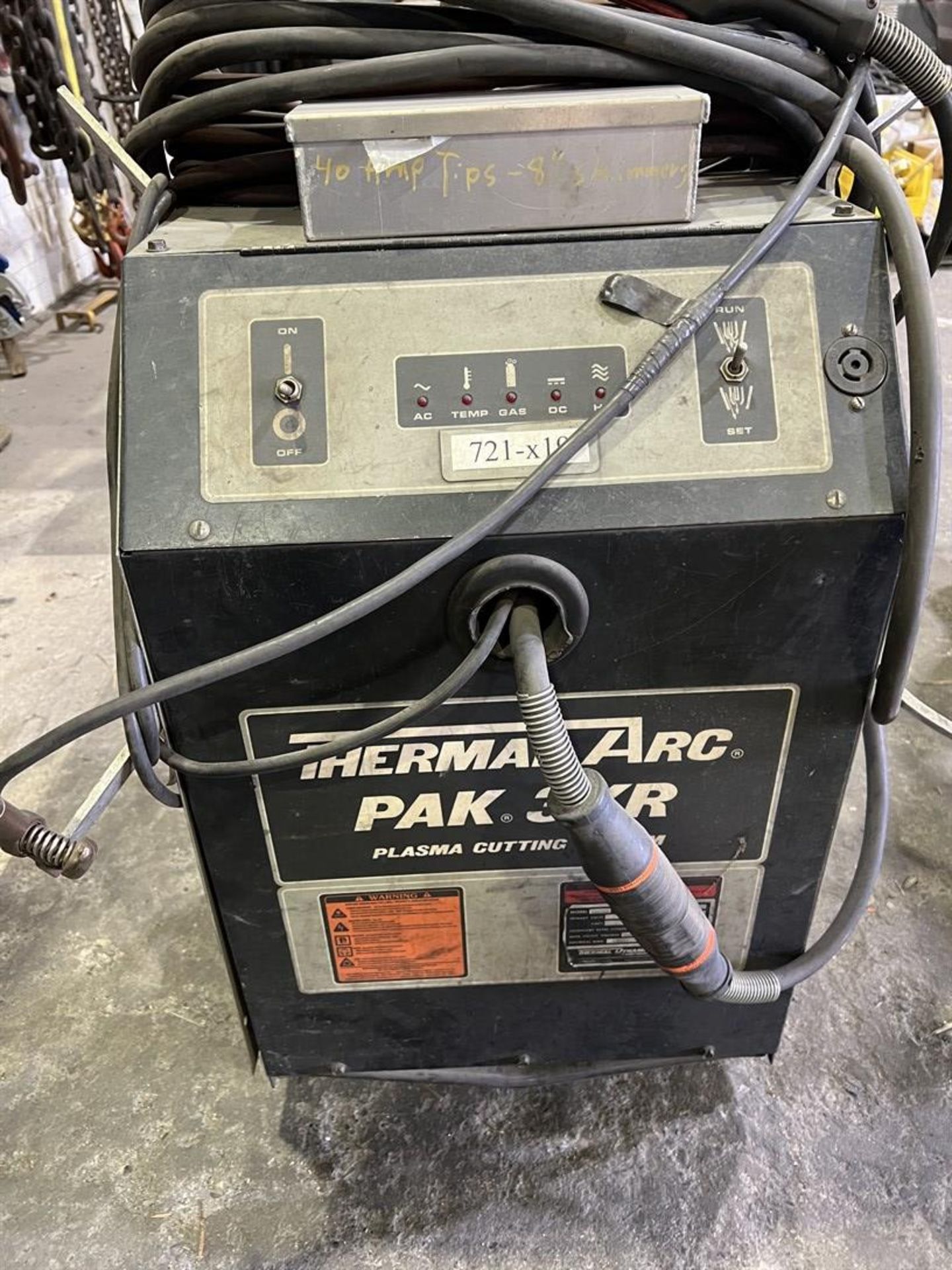 THERMAL DYNAMICS Thermal Arc Pak 3XR Plasma Cutter, s/n M50605A18302B (Building 44) - Image 3 of 3