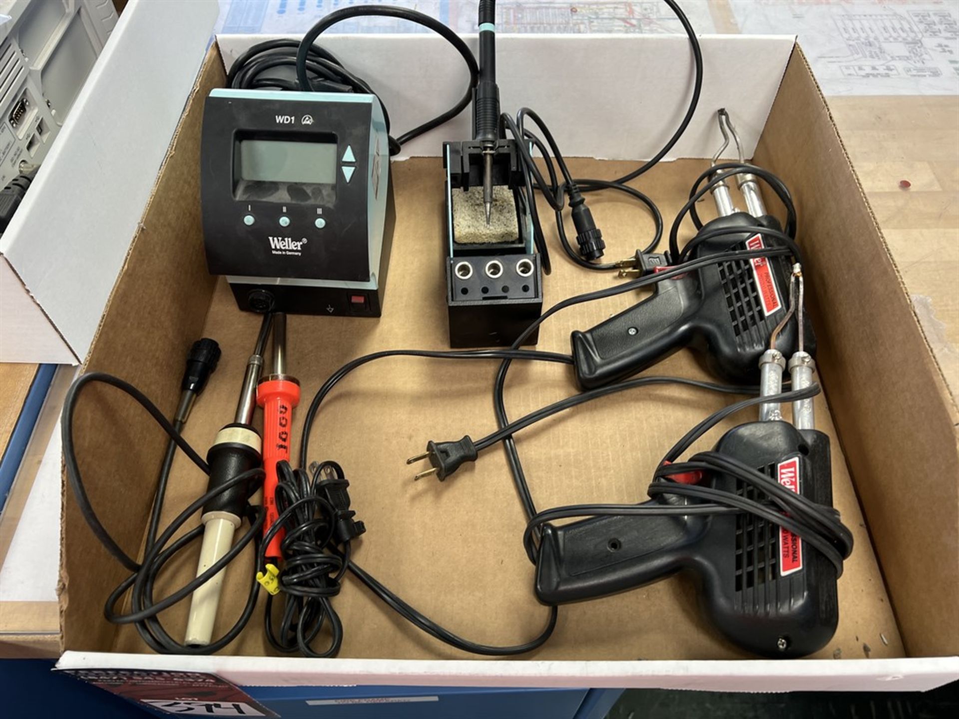 Lot Comprising WELLER WD1 Soldering Station w/ (2) WELLER D550 Soldering Guns and (2) Soldering - Image 2 of 2