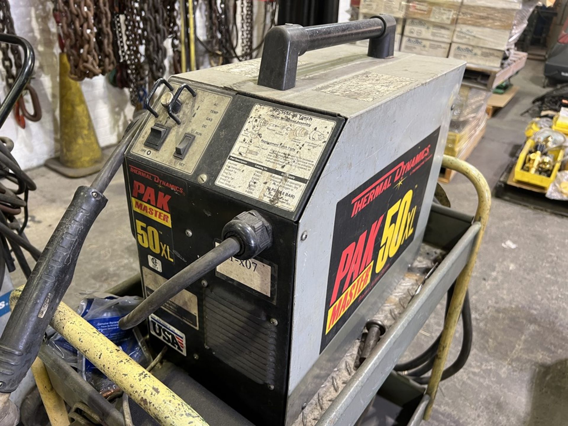 THERMAL DYNAMICS PakMaster 50 XL Plasma Cutter, s/n H91C0201012016 (Building 44) - Image 2 of 3