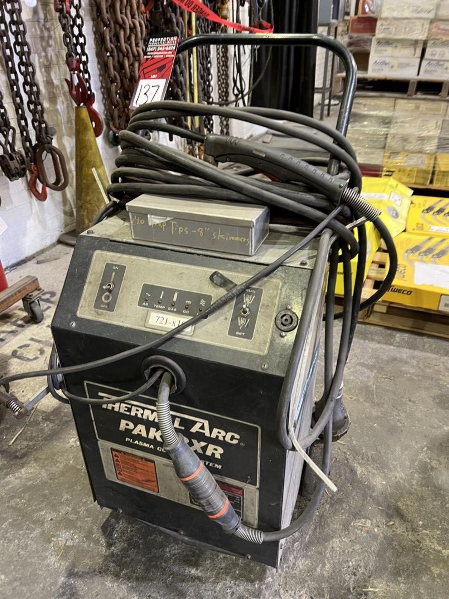 THERMAL DYNAMICS Thermal Arc Pak 3XR Plasma Cutter, s/n M50605A18302B (Building 44)