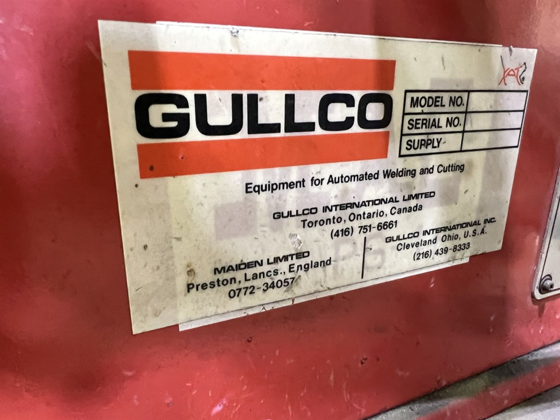 GULLCO Tabletop Welding Positioner, 12" Table, w/ 8" 3-Jaw Chuck (Building 44) - Image 4 of 4