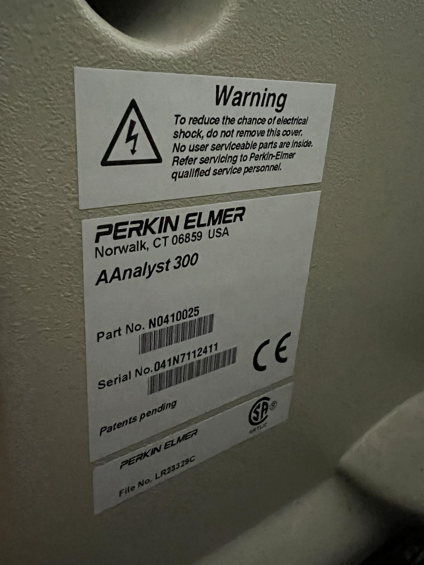 PERKIN-ELMER Aanalyst 300 Atomic Absorption Spectrometer, s/n 041N7112411 - Image 6 of 6