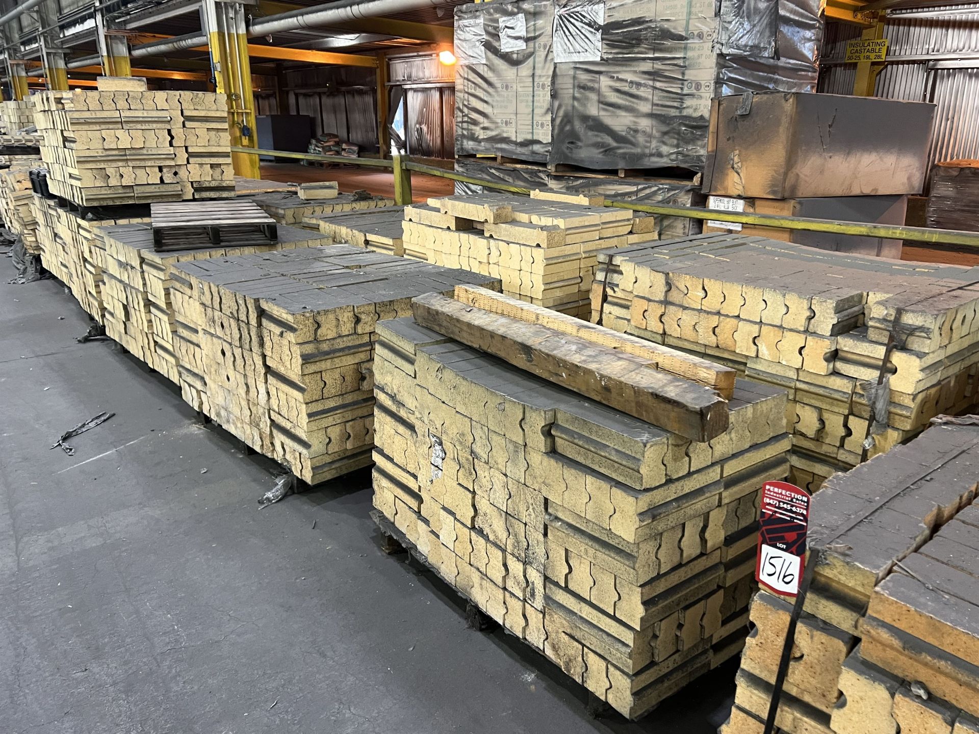 Lot of (18) Pallets of Assorted Carbon BakingBrick