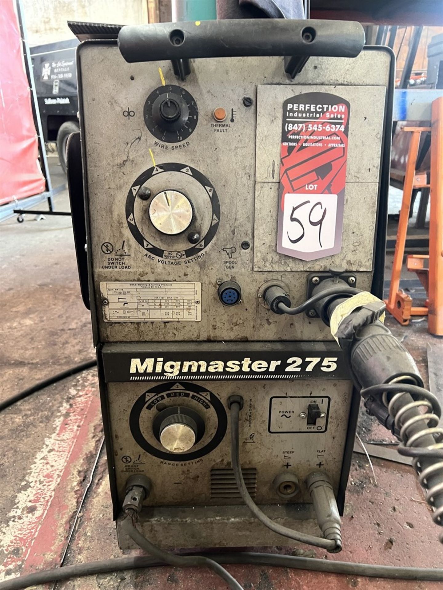 ESAB MigMaster 275 MIG Welder, s/n na, (Fab Shop) - Image 3 of 3