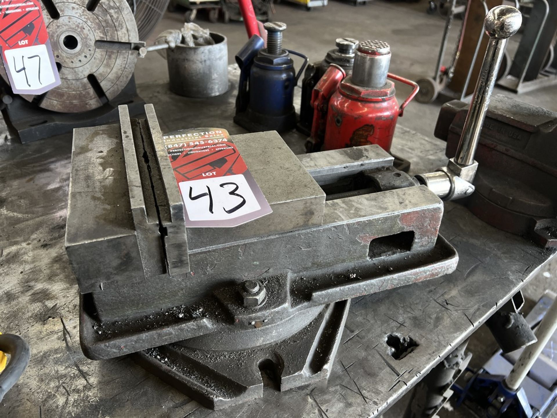 8" Machine Vise on Swivel Base, (Fab Shop)