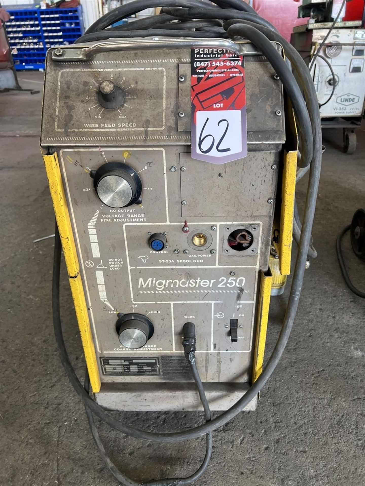 ESAB MigMaster 250 MIG Welder, s/n MA-I639036, (Fab Shop) - Image 3 of 4