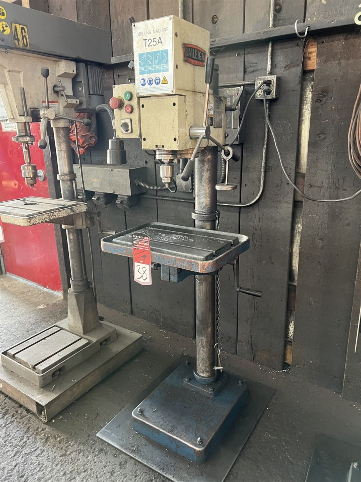 2012 BAILEIGH T25A Geared Head Drill Press, s/n A12060812, 125-1740 RPM, 10-1/2" x 16" Table, 10" - Image 2 of 5