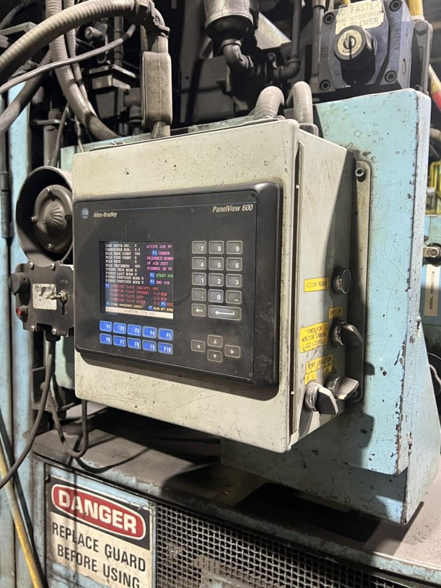 DISAMATIC 2013 MK4/PLC-B Molding Machine, s/n CSE 86.2408, Siemens Simatic OP27 PLC Control, Pattern - Image 13 of 14