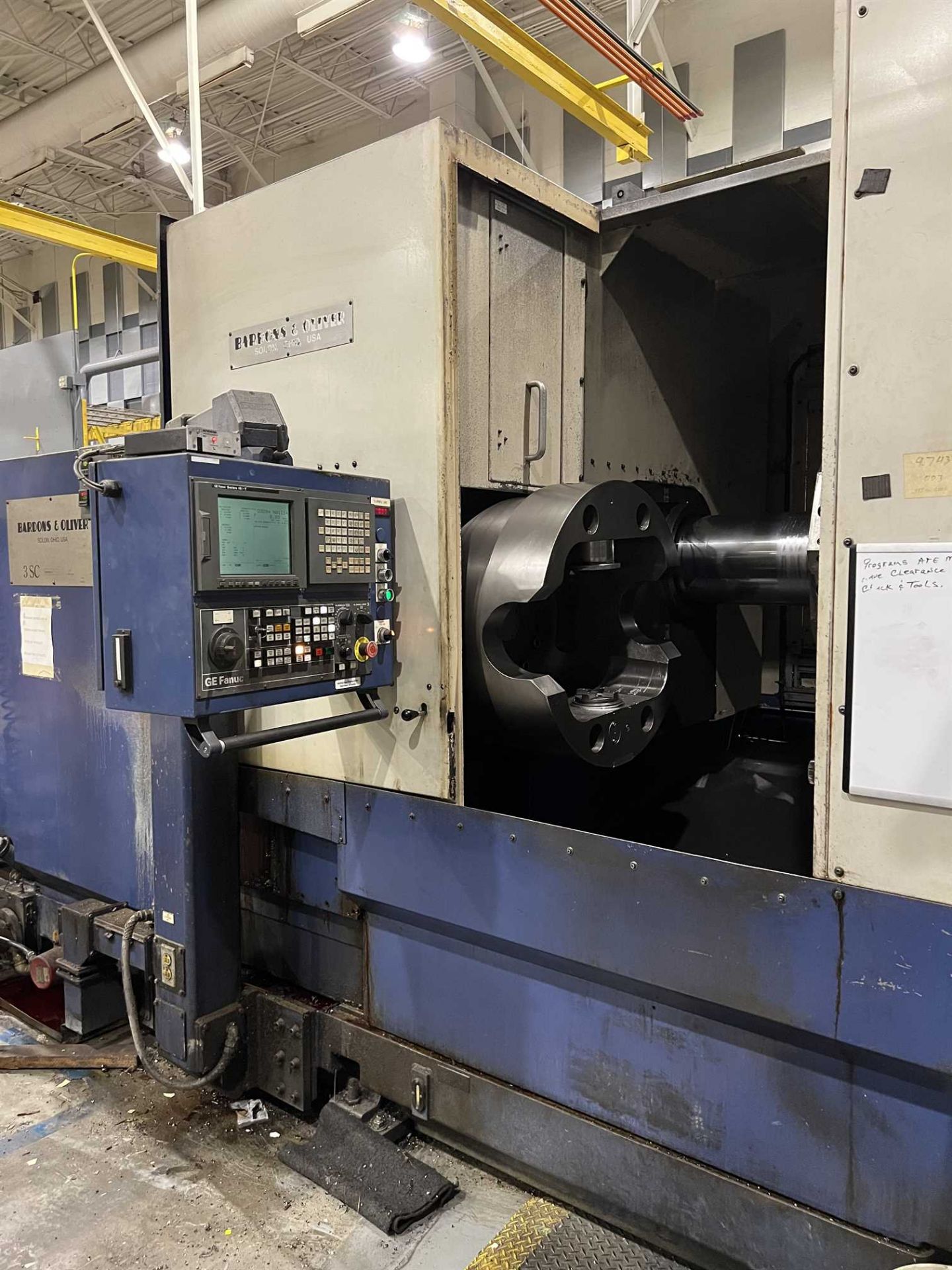 WARNER SWASEY 3SC CNC Lathe, s/n R-1328 (Rebuilt in 2001), w/ Fanuc 18i-T CNC Control, 29.5" - Image 20 of 20