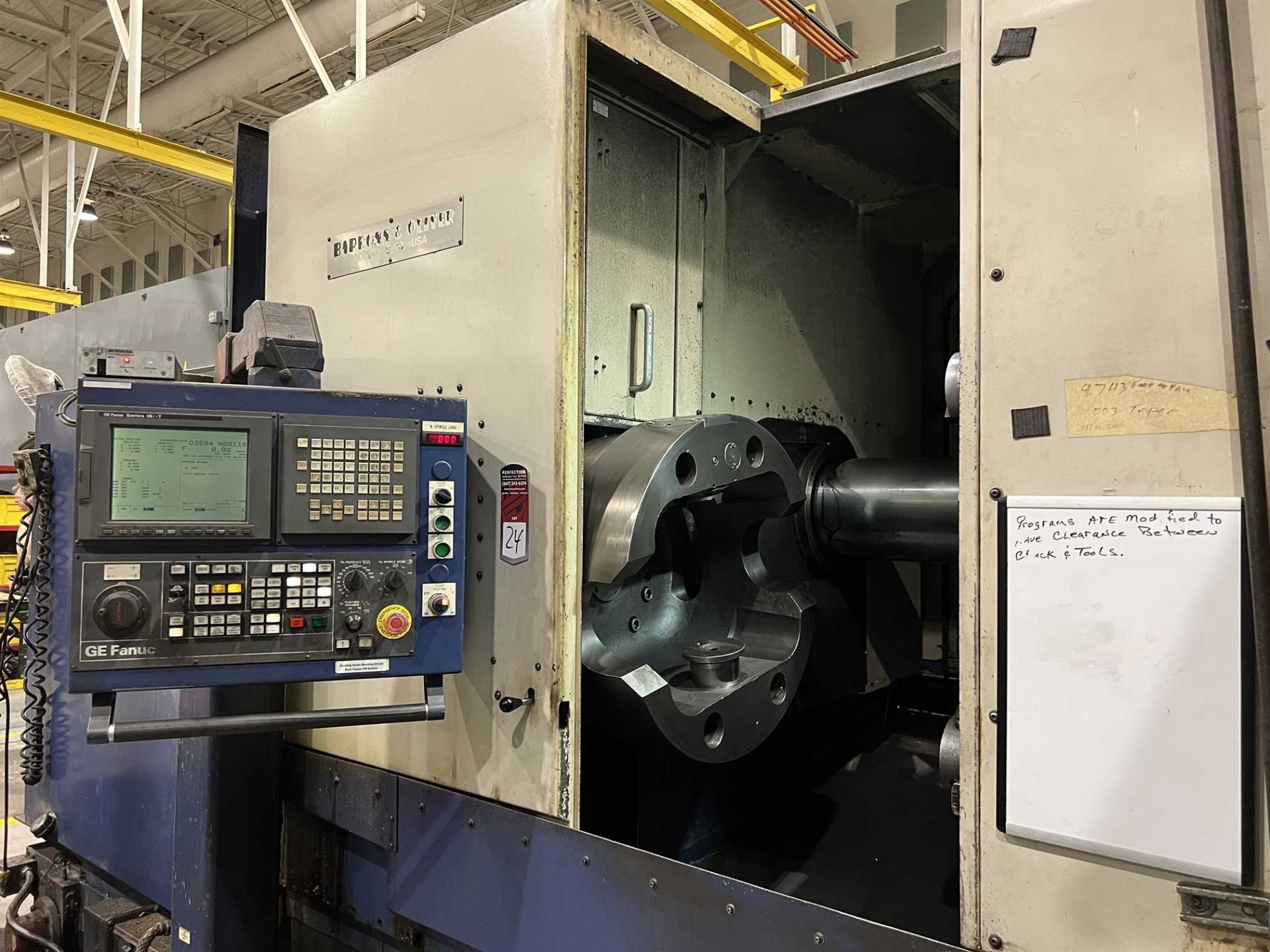 WARNER SWASEY 3SC CNC Lathe, s/n R-1328 (Rebuilt in 2001), w/ Fanuc 18i-T CNC Control, 29.5"