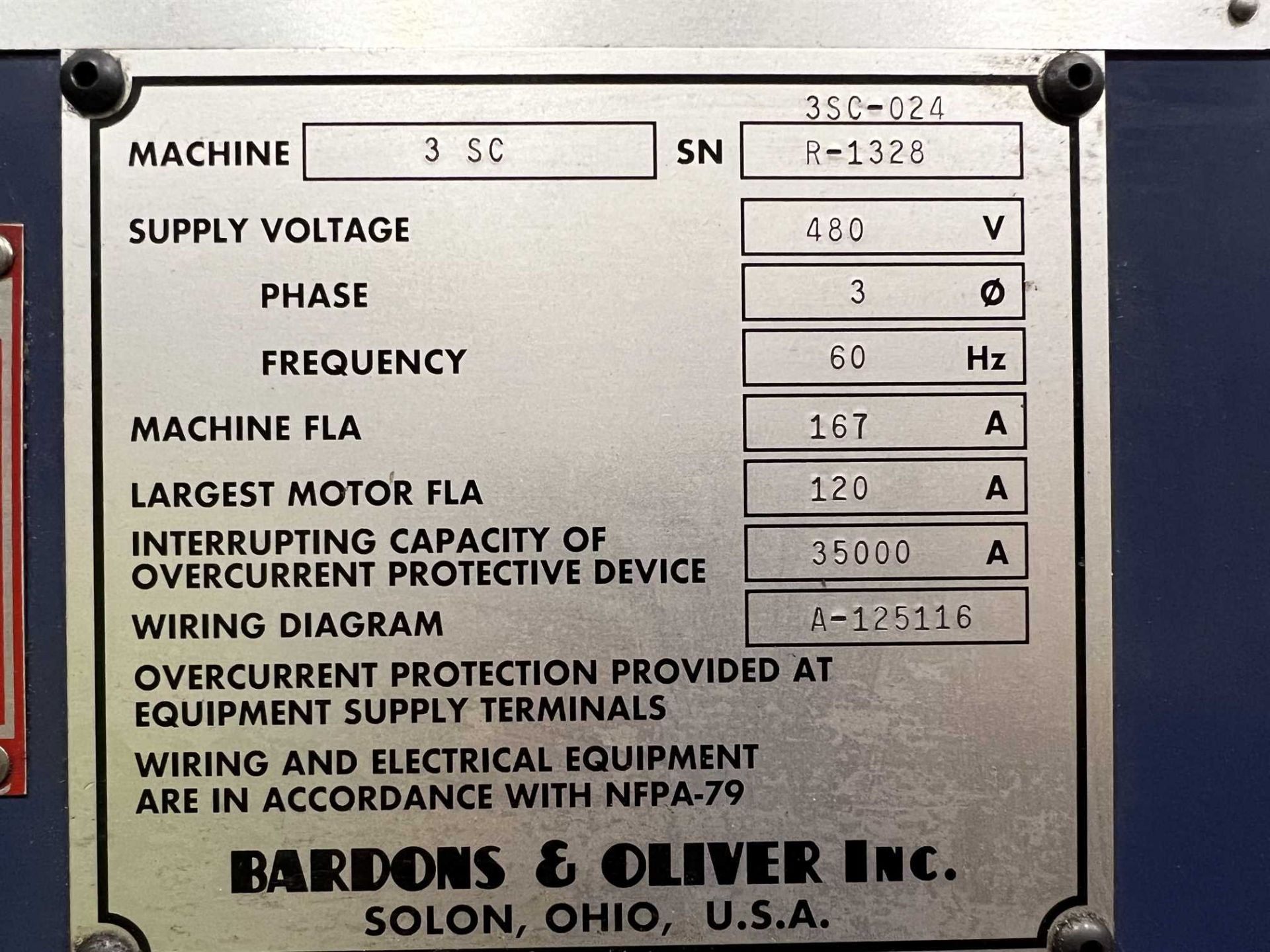 WARNER SWASEY 3SC CNC Lathe, s/n R-1328 (Rebuilt in 2001), w/ Fanuc 18i-T CNC Control, 29.5" - Image 16 of 20