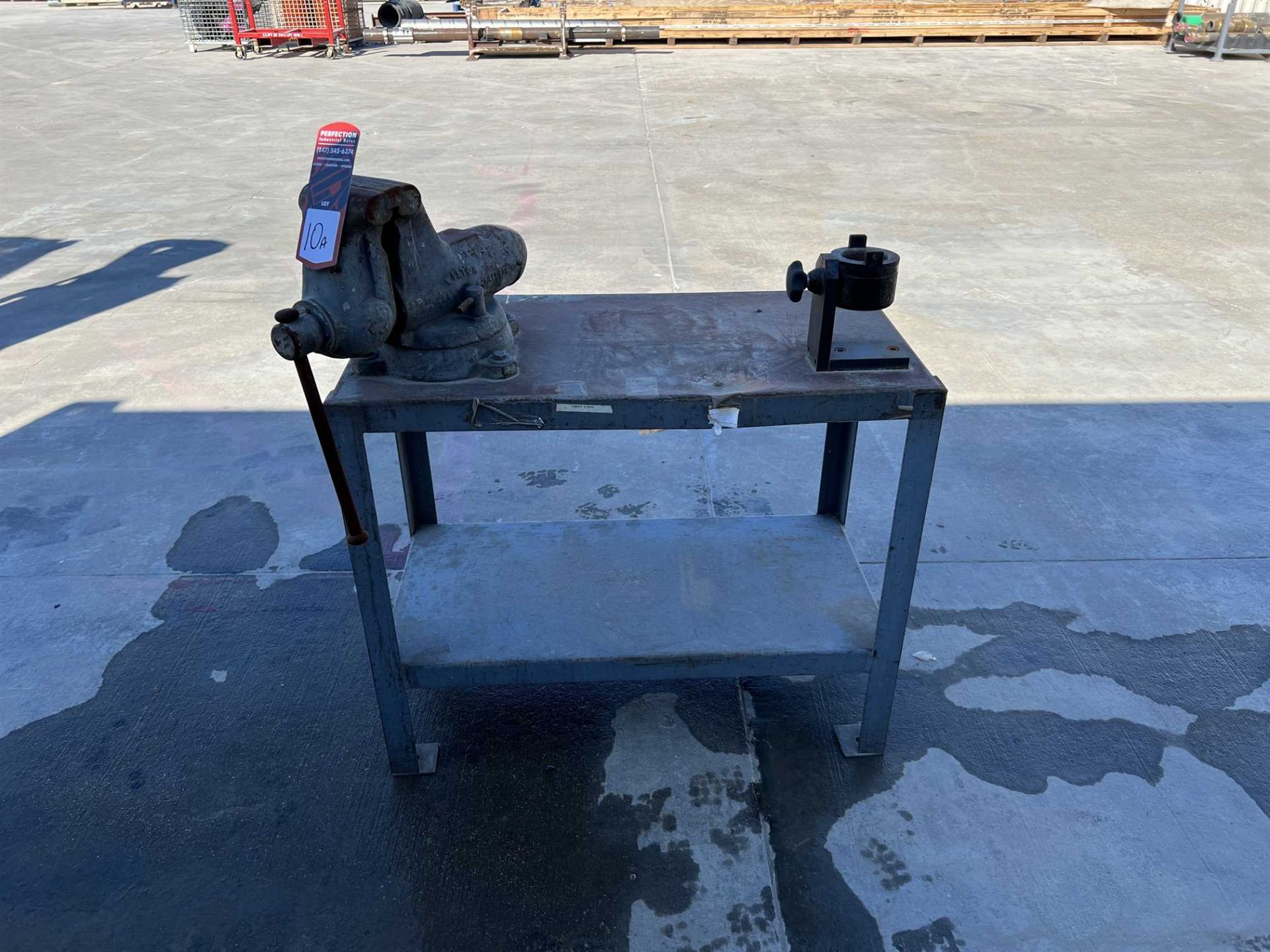 WILTON 5" Vise, on 18" x 36" x 30" High Welding Table (Located in Carrollton, TX)