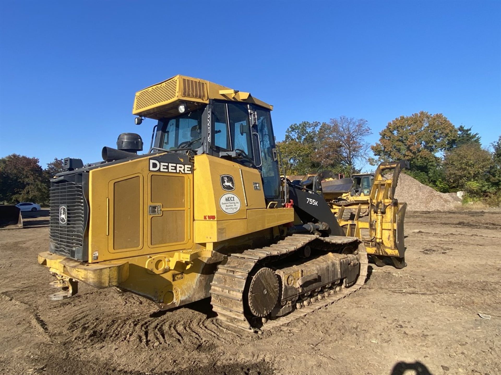 2018 DEERE 755K Track Loader, s/n 1T0755KXHJE334578, 6063 Hours, w/ Grapple Root Rake - Image 5 of 13