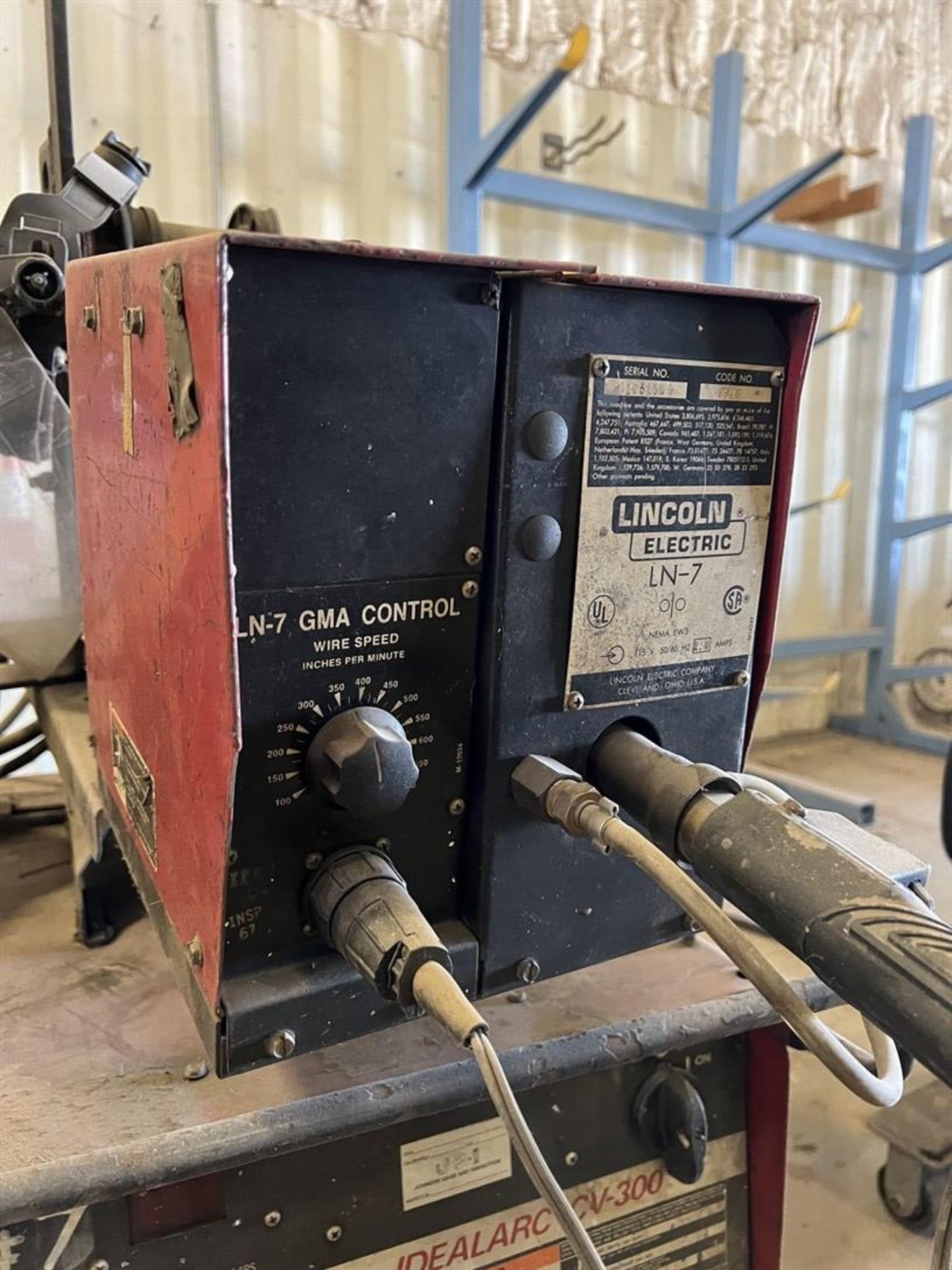 LINCOLN CV-300 MIG Welder, s/n AC822044, w/ Lincoln LN-7 Wire Feeder - Image 3 of 5