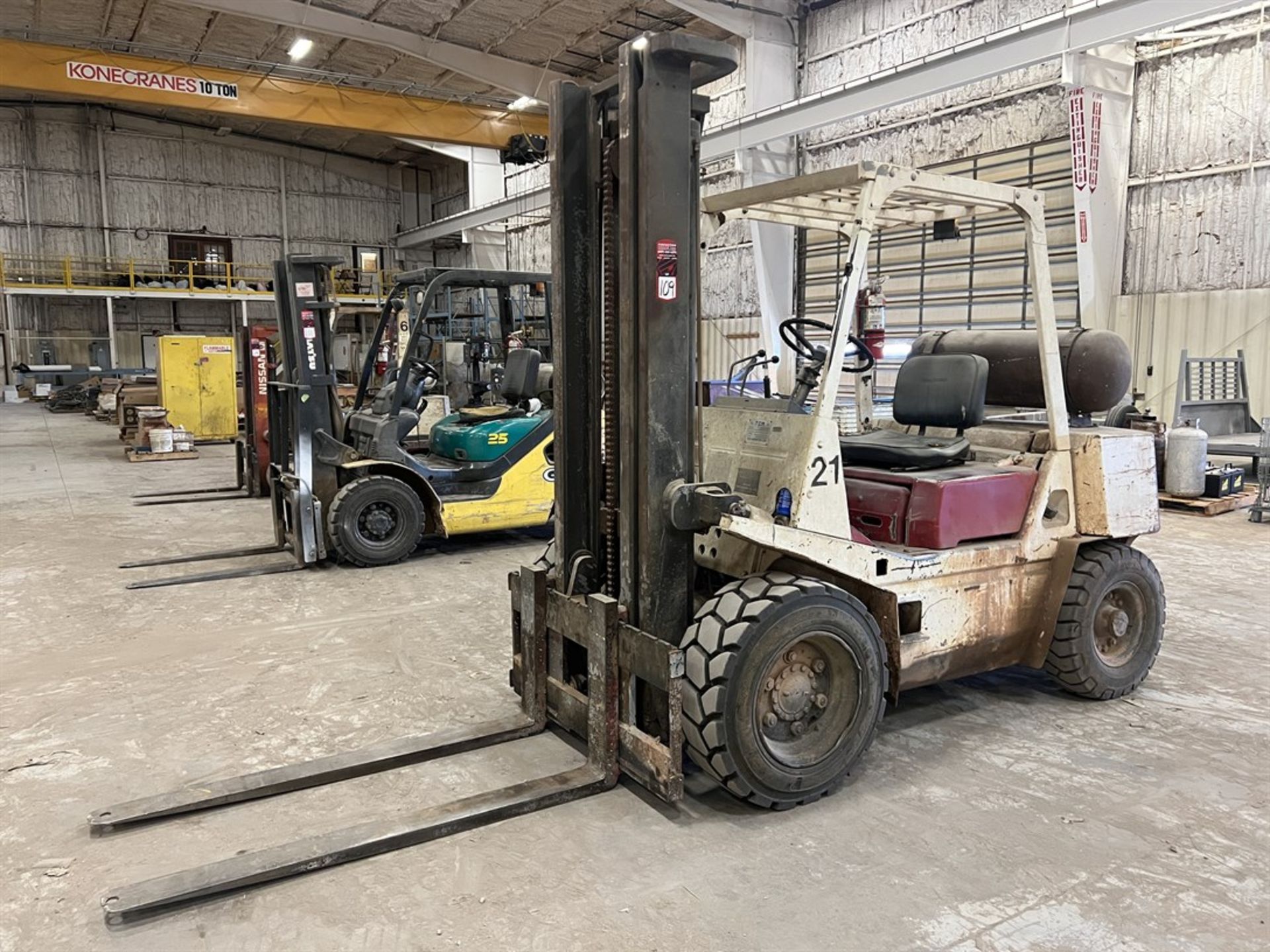TCM FHG30N8 LP Forklift, s/n 46001143, 6000 LB Capacity, 2-Stage Mast, 5’ Fork Length