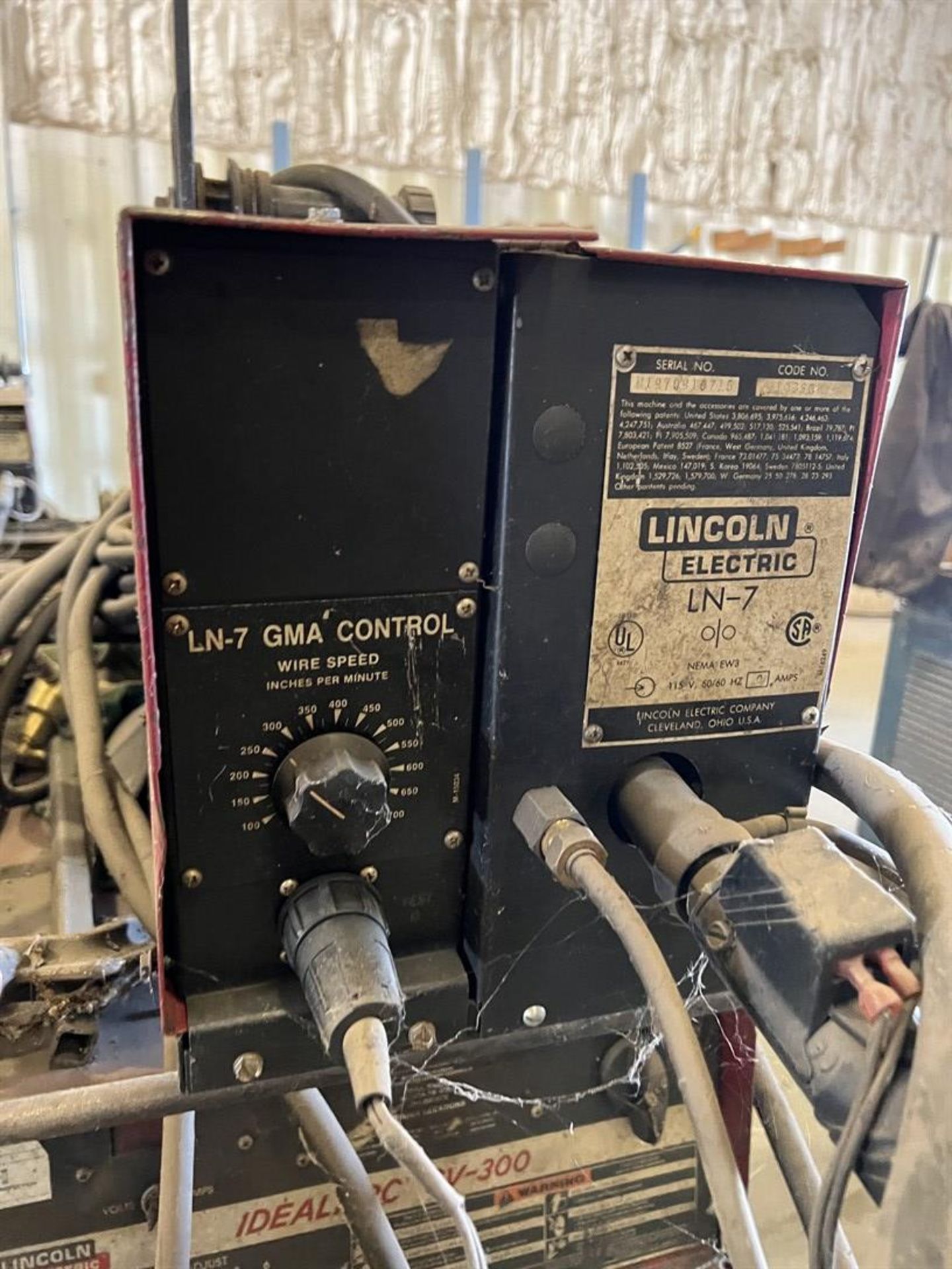 LINCOLN CV-300 MIG Welder, s/n AC849184, w/ Lincoln LN-7 Wire Feeder - Image 5 of 5