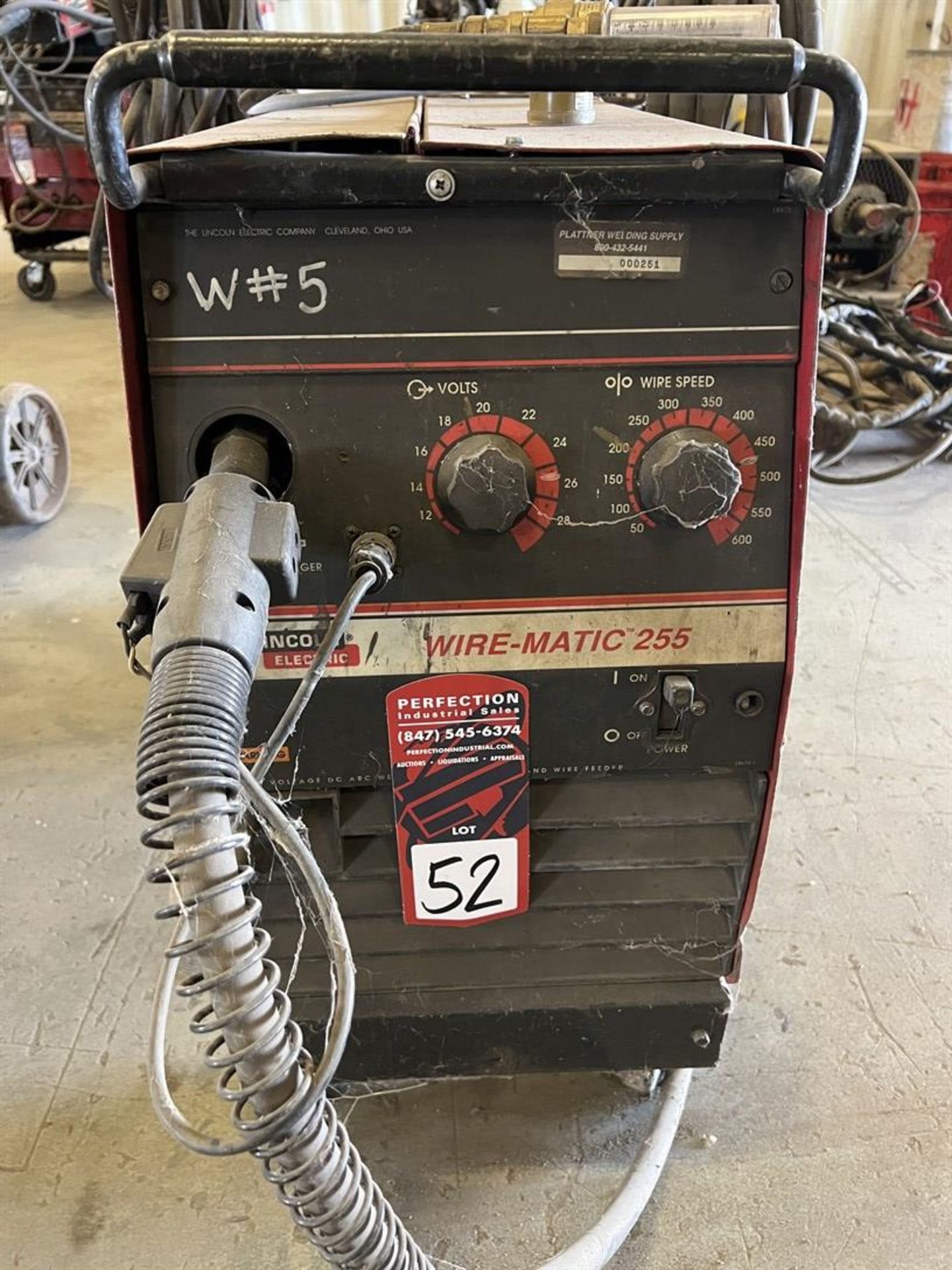 LINCOLN Wire-Matic 255 MIG Welder, s/n U1980912924 - Image 3 of 4