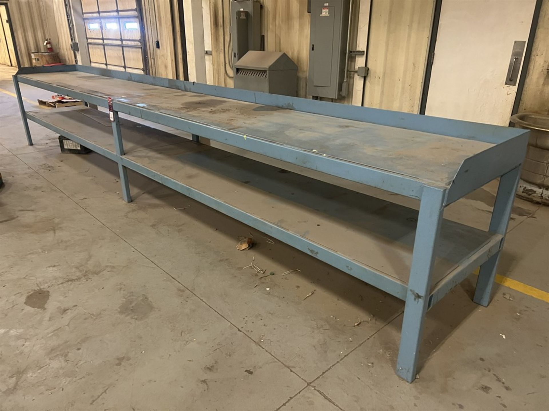 Steel Work Bench, 30" x 222-1/2'