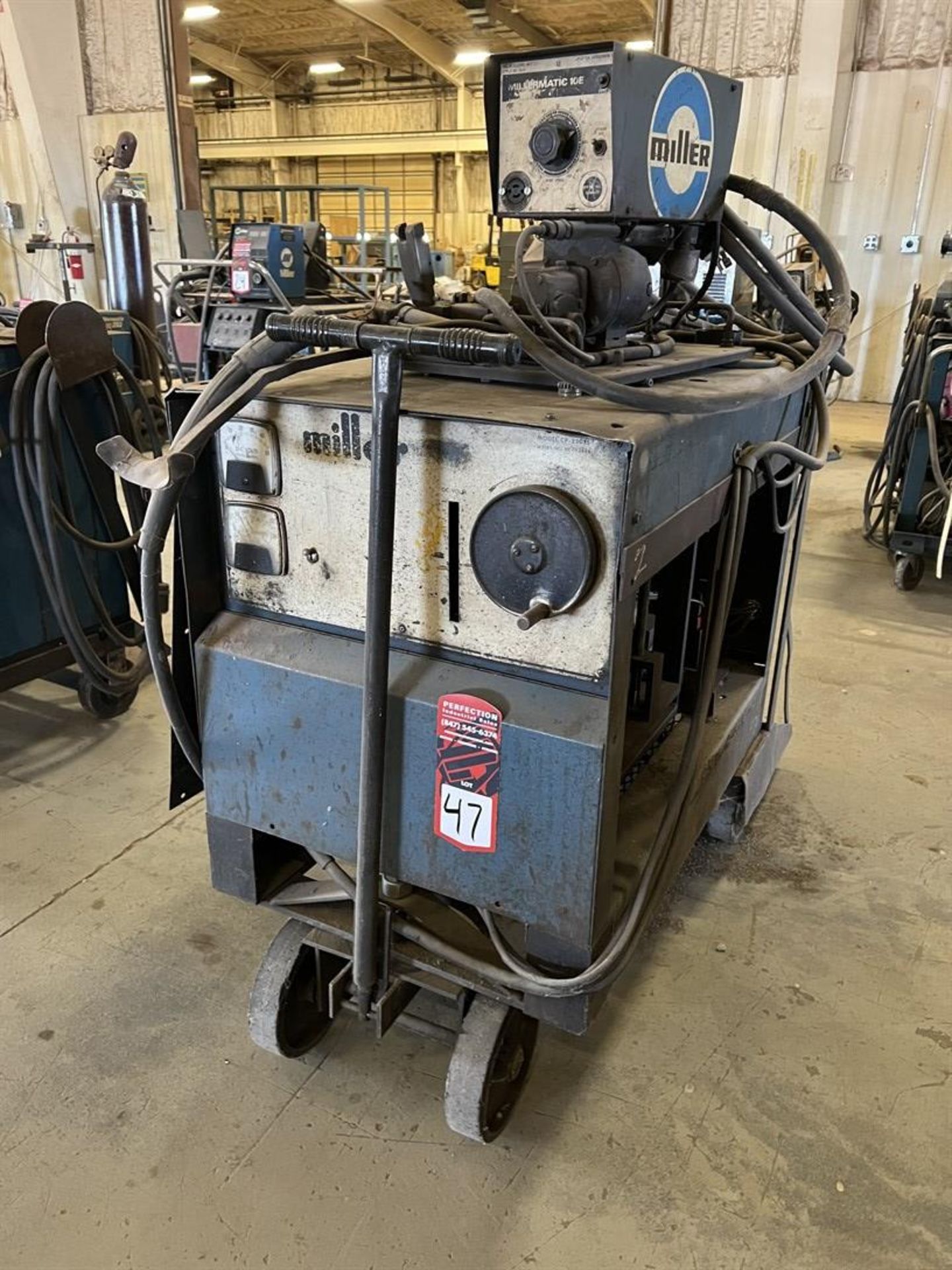 MILLER CP-250TS MIG Welder, s/n HE793894, w/ Millermatic 10E Wire Feeder