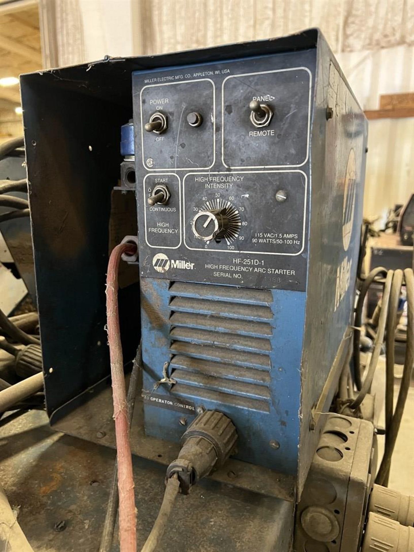 MILLER XMT 350 CC/CV DC Inverter Arc Welder, s/n LF127388, w/ PC-300 GTAW Pulser Control, 60M Wire - Image 5 of 8