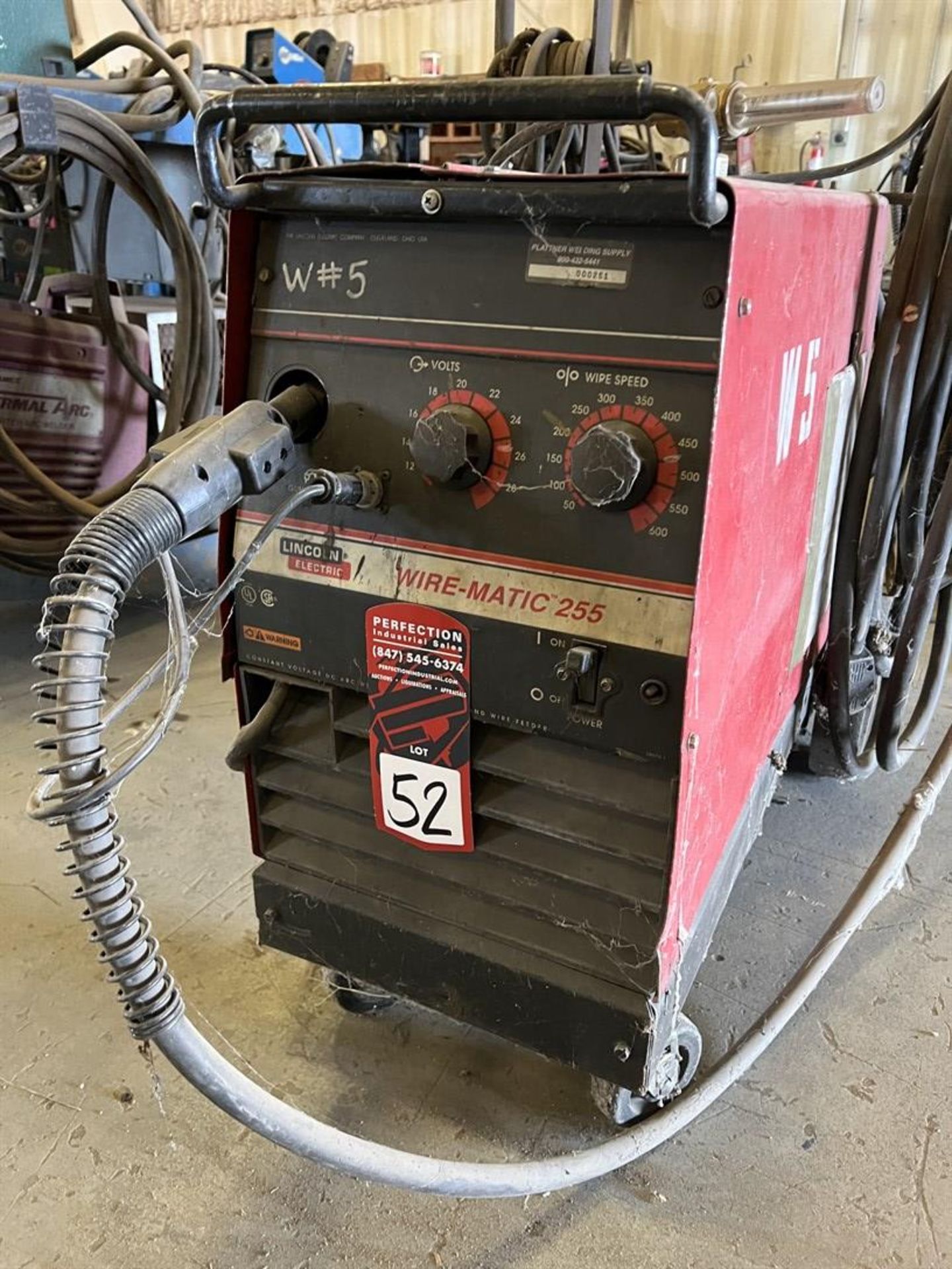 LINCOLN Wire-Matic 255 MIG Welder, s/n U1980912924