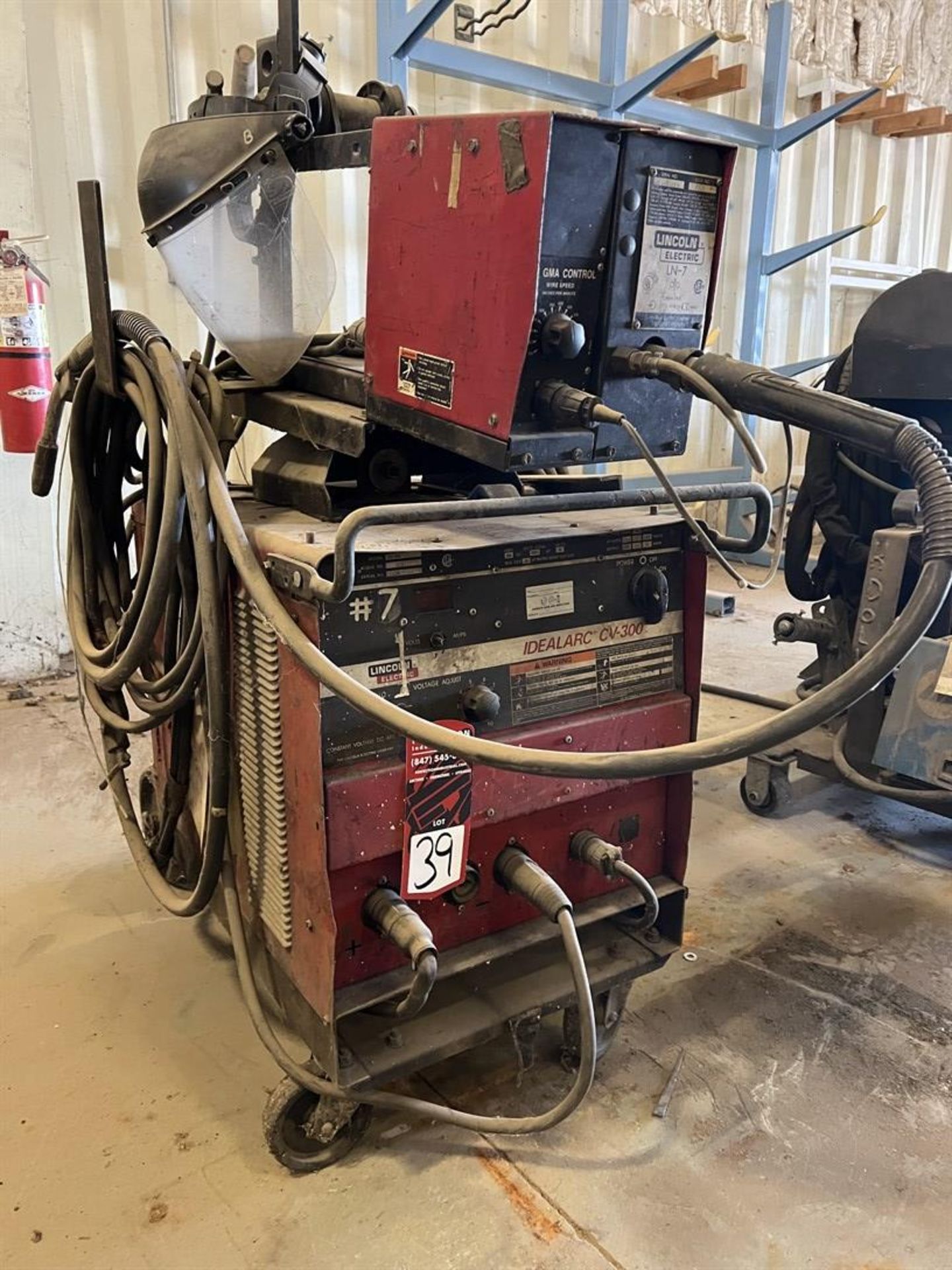 LINCOLN CV-300 MIG Welder, s/n AC822044, w/ Lincoln LN-7 Wire Feeder - Image 2 of 5