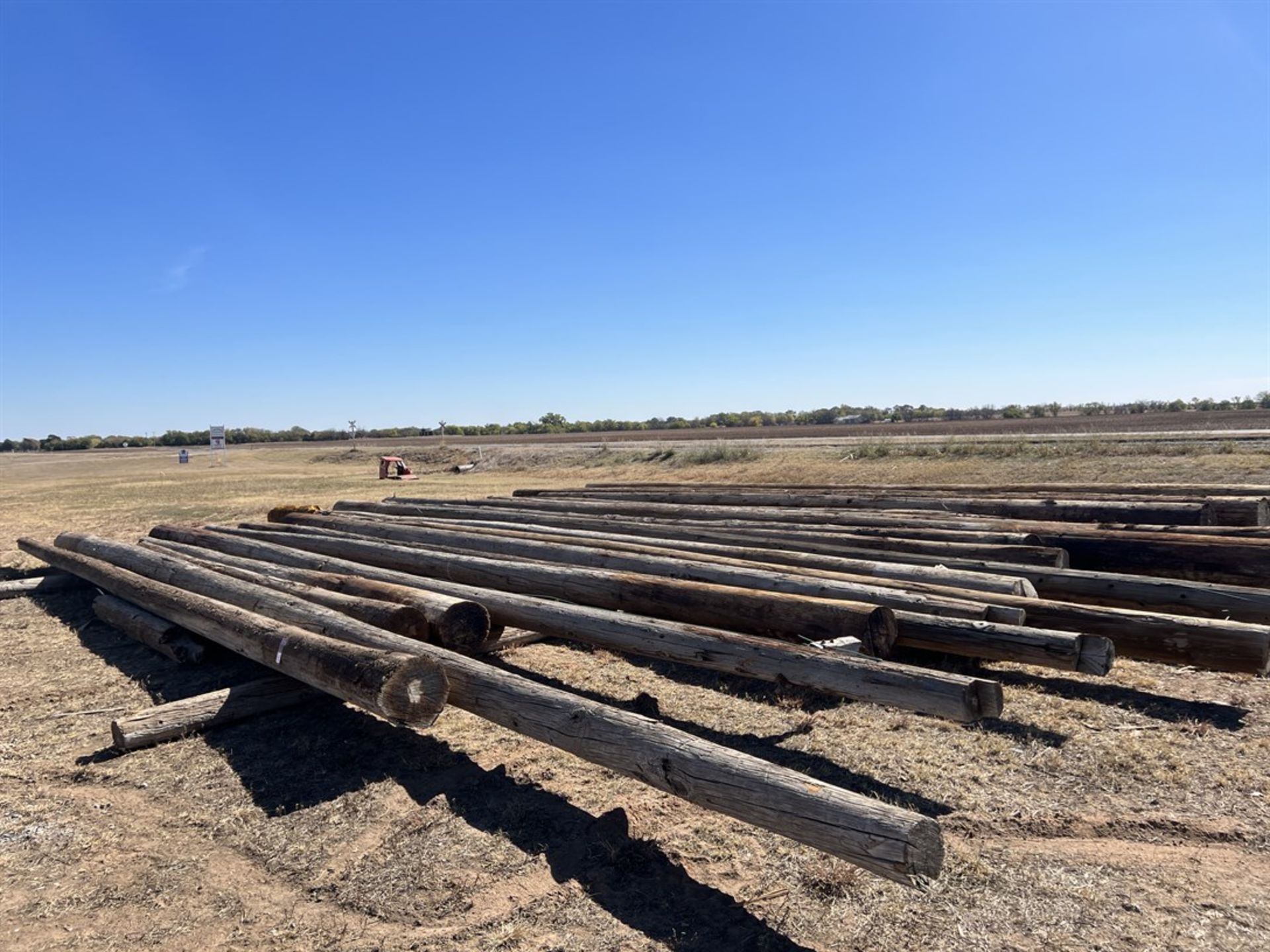 Lot of (20) Highline Timber Poles