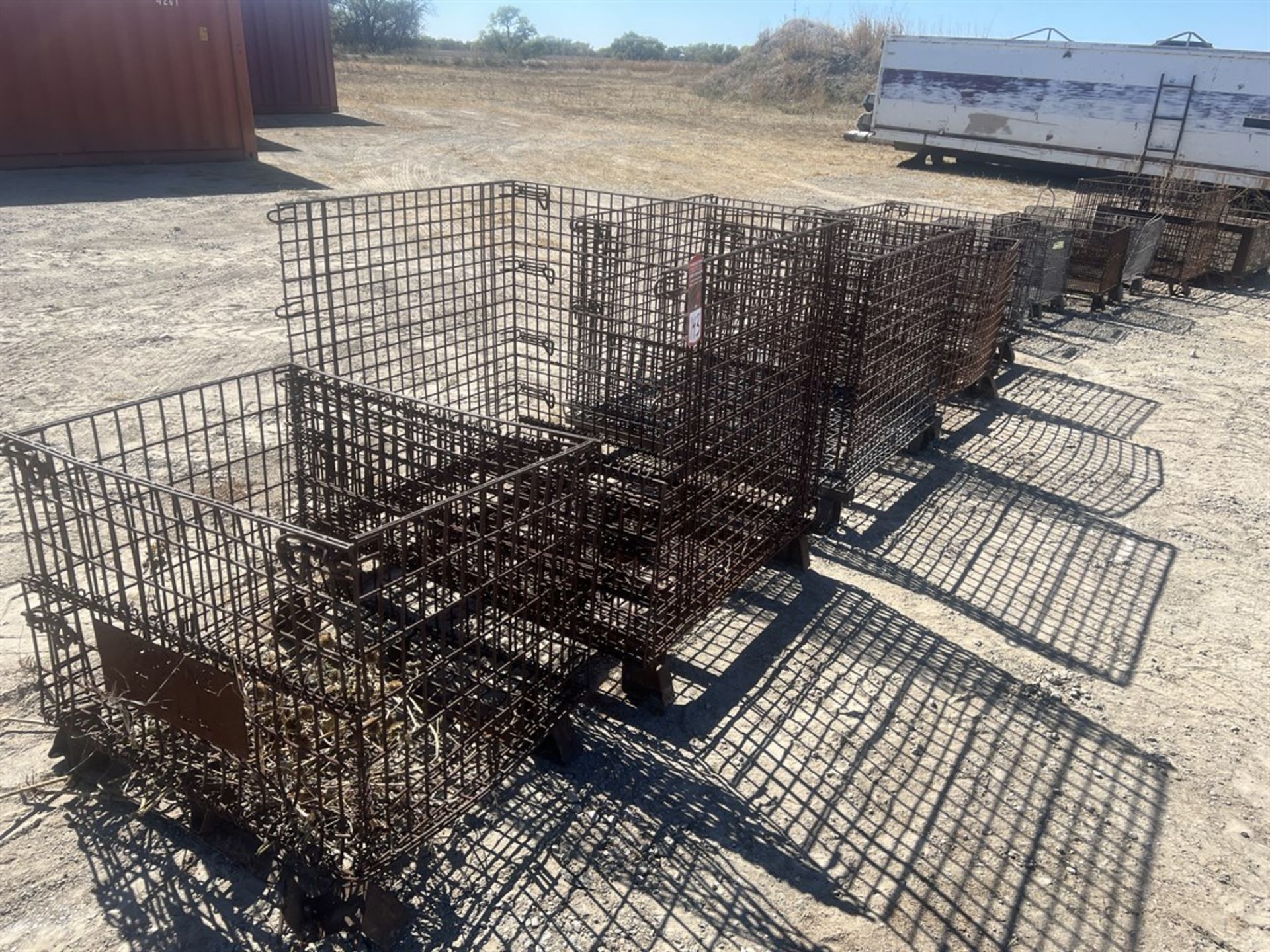 Lot of Collapsible Wire Crates