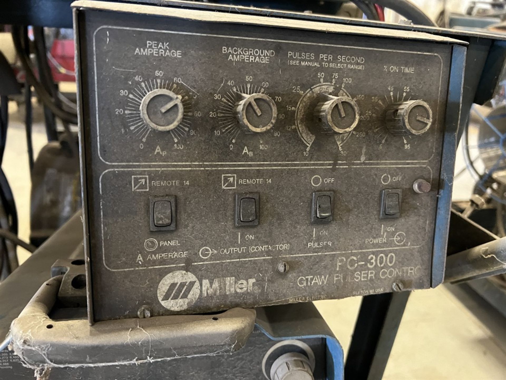 MILLER XMT 350 CC/CV DC Inverter Arc Welder, s/n LF127388, w/ PC-300 GTAW Pulser Control, 60M Wire - Image 3 of 8