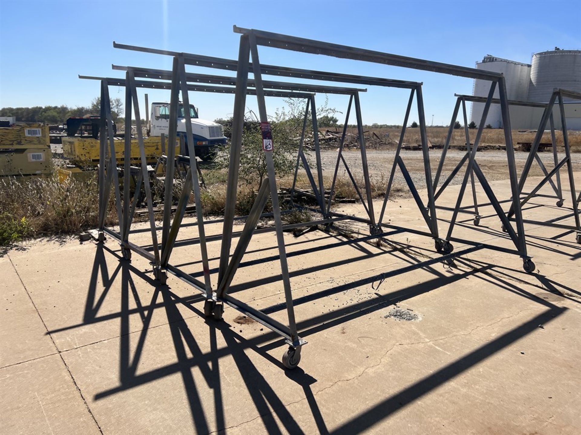 Lot of (4) Paint Drying Racks, 7'H x 11'W