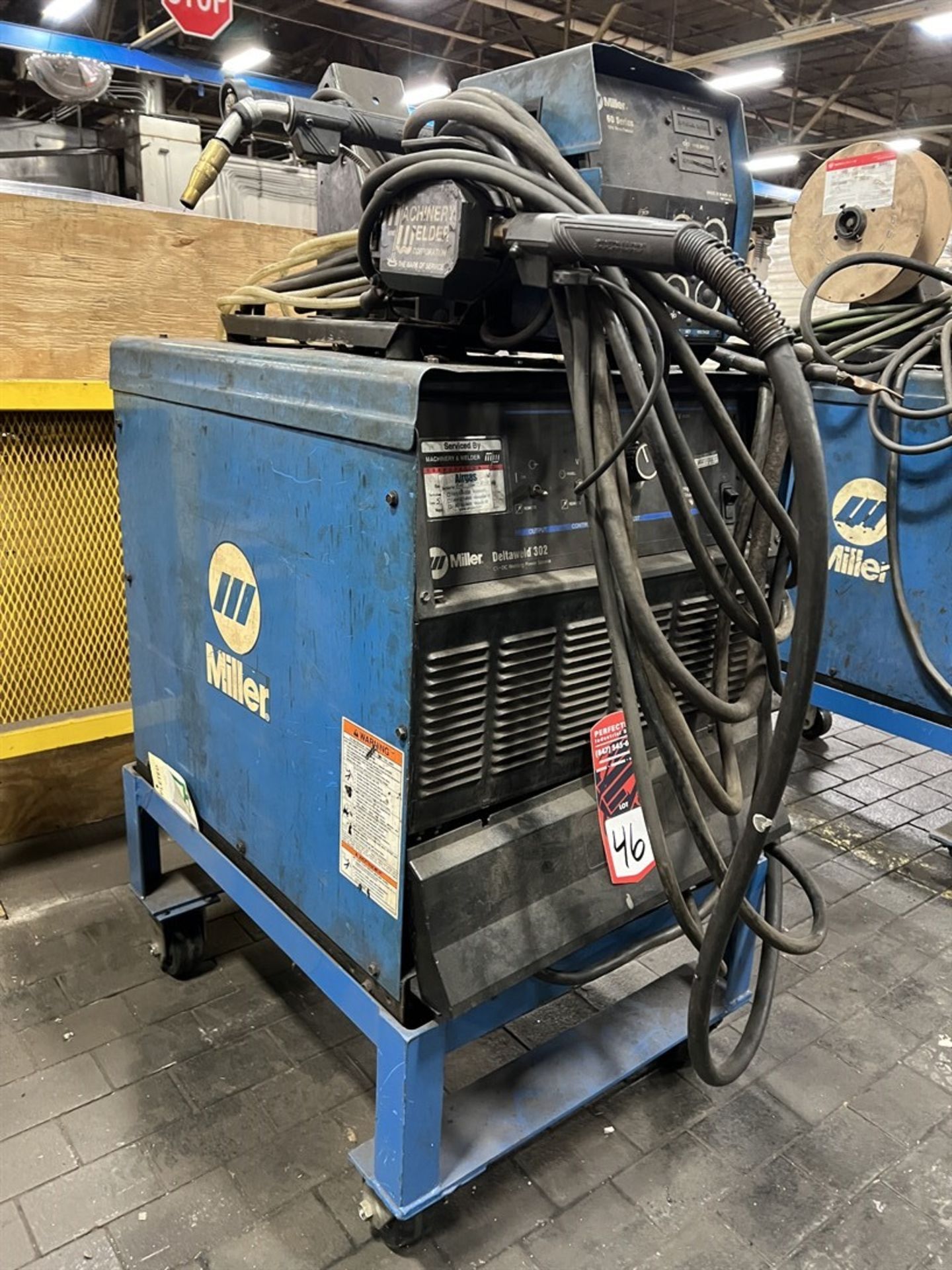 MILLER Deltaweld 302 MIG Welder, s/n KJ274692, w/ Miller 60 Series Wire Feed