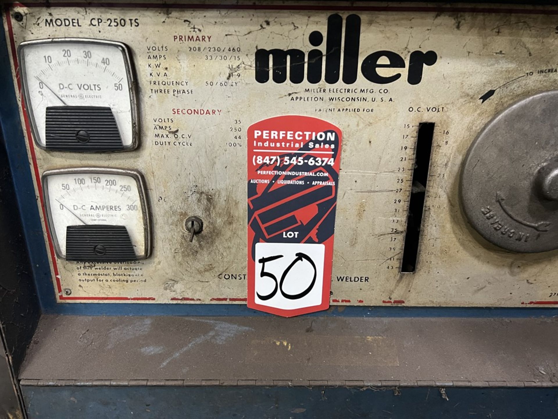 MILLER CP-250TS MIG Welder, s/n N29263-1 - Image 3 of 4