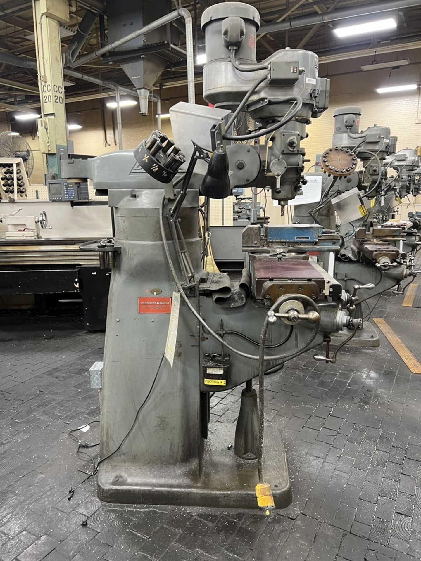 BRIDGEPORT Series I Milling Machine, s/n 207458, 9” x 42” Power Feed Table, 60-4200 RPM, Acu-Rite - Image 8 of 8